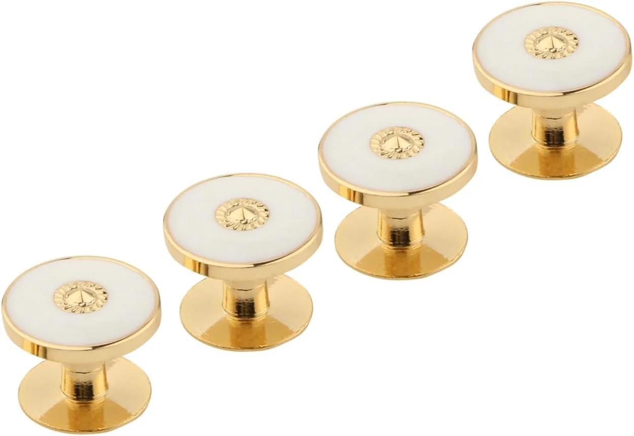 دکمه سردست TRIPIN مدل Brass رنگ طلایی سفید
