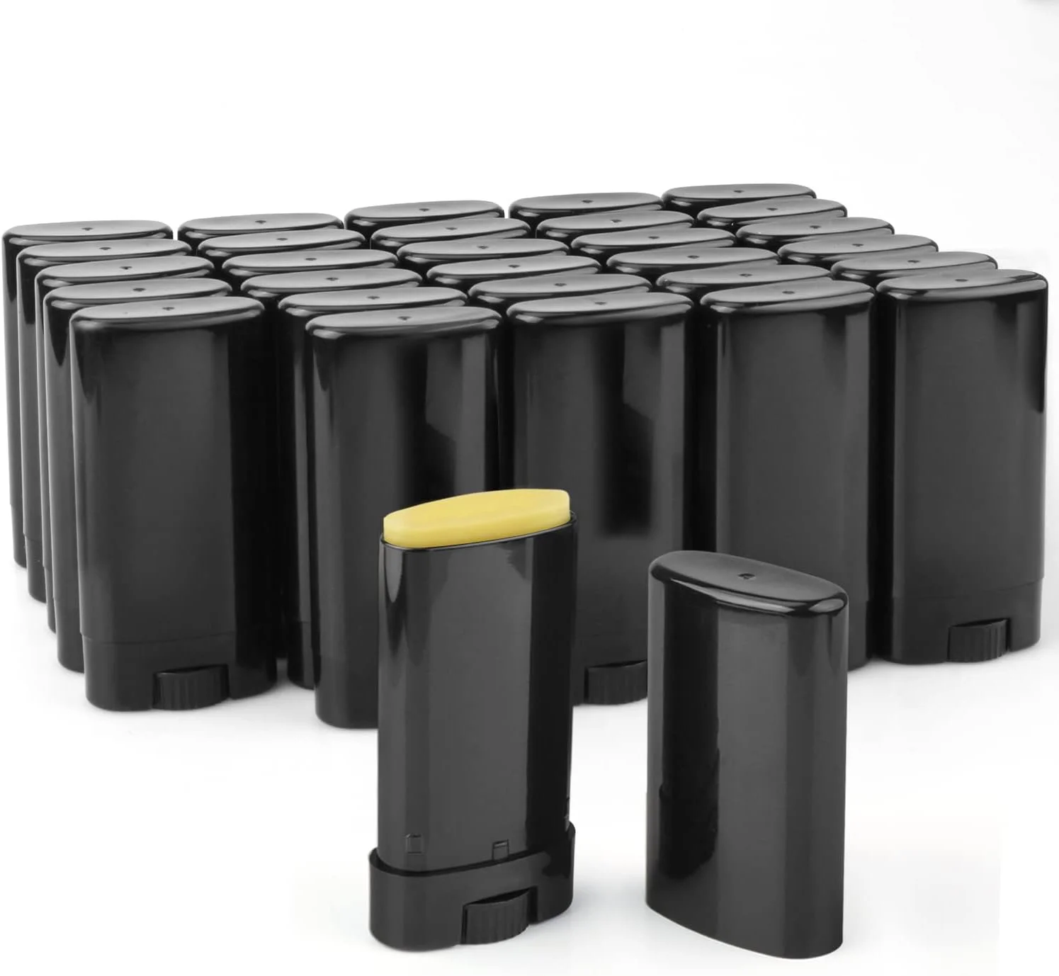 ظروف دئودورانت مسافرتی 15 میلی لیتری Furnido، پر شونده از بالا، لوله های بیضی شکل پلاستیکی خالی بالم لب برای چسب لب، بالم لب، استیک لوسیون، مرهم، لوسیون جامد خانگی، دئودورانت سایز نمونه - بسته 30 عددی، مشکی ظروف دئودورانت مسافرتی 15 میلی لیتری Furnido، پر شونده از بالا، لوله های بیضی شکل پلاستیکی خالی بالم لب برای چسب لب، بالم لب، استیک لوسیون، مرهم، لوسیون جامد خانگی، دئودورانت سایز نمونه - بسته 30 عددی، مشکی