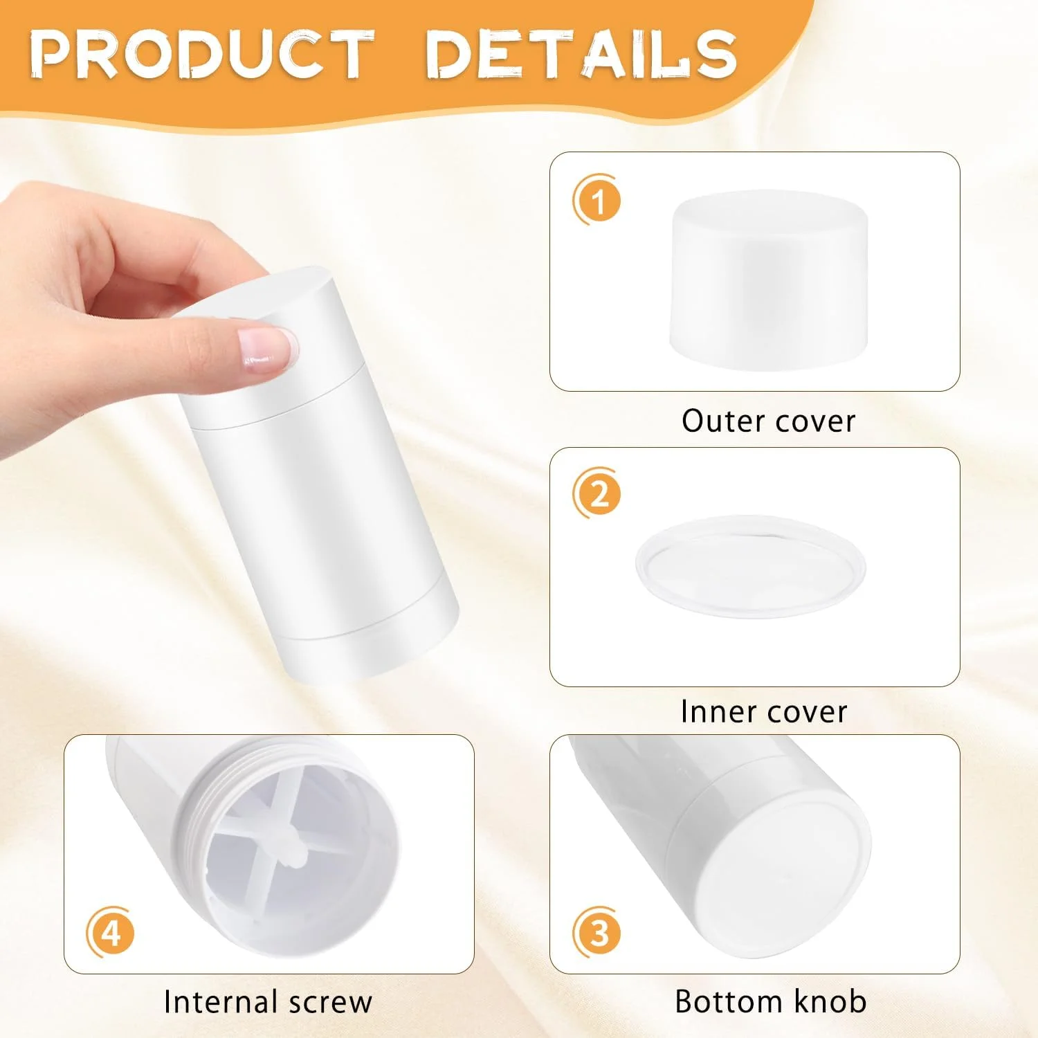 DynnnDy 30g/1oz Empty White Plastic Deodorant Containers 10 Pcs Bottom Fill Lipstick Tubes Twist Up Body Butter Holder Reusable Cosmetic Containers for DIY Crayon,Solid Perfume,Sunscreen (white) DynnnDy 30g/1oz Empty White Plastic Deodorant Containers 10 Pcs Bottom Fill Lipstick Tubes Twist Up Body Butter Holder Reusable Cosmetic Containers for DIY Crayon,Solid Perfume,Sunscreen (white)