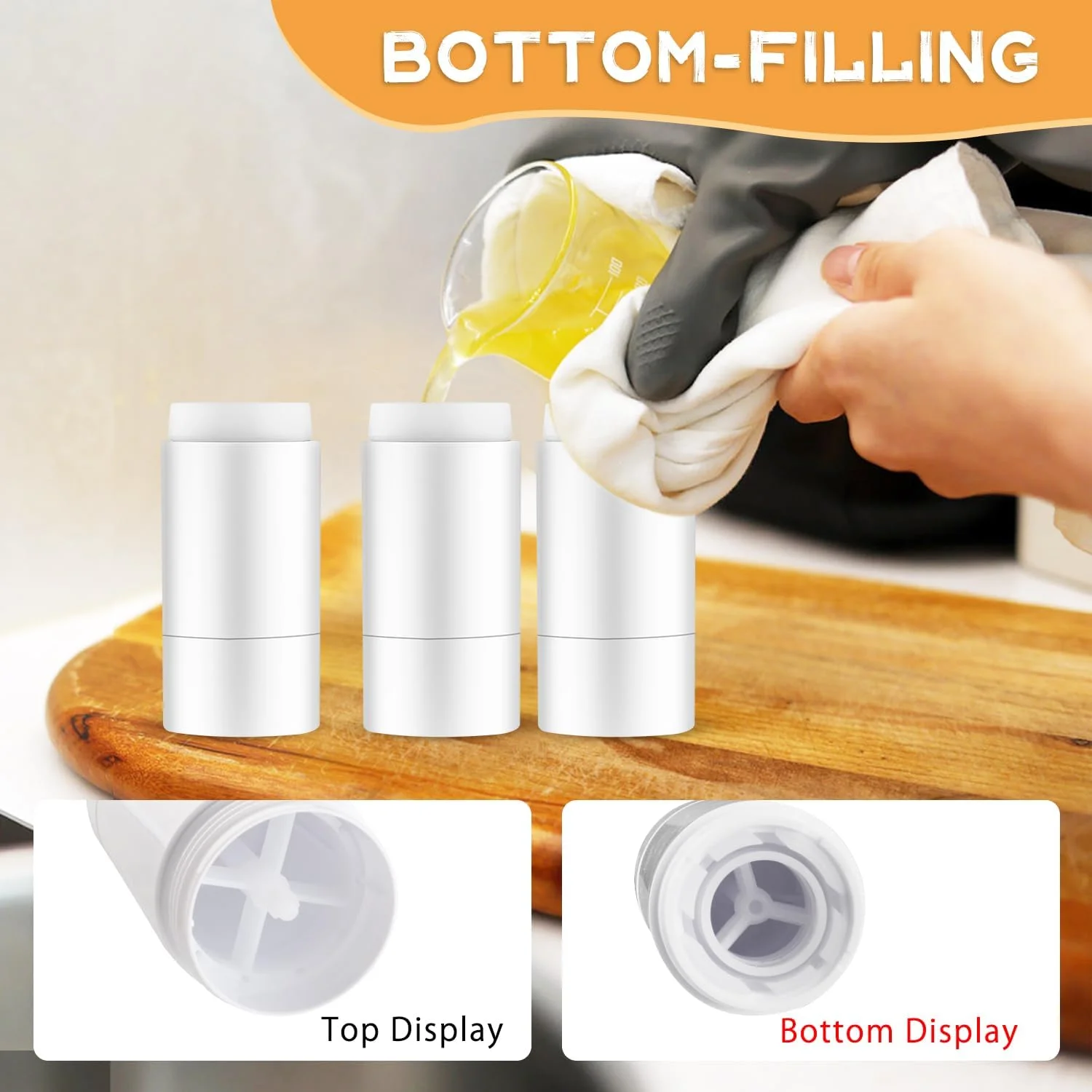 DynnnDy 30g/1oz Empty White Plastic Deodorant Containers 10 Pcs Bottom Fill Lipstick Tubes Twist Up Body Butter Holder Reusable Cosmetic Containers for DIY Crayon,Solid Perfume,Sunscreen (white) DynnnDy 30g/1oz Empty White Plastic Deodorant Containers 10 Pcs Bottom Fill Lipstick Tubes Twist Up Body Butter Holder Reusable Cosmetic Containers for DIY Crayon,Solid Perfume,Sunscreen (white)