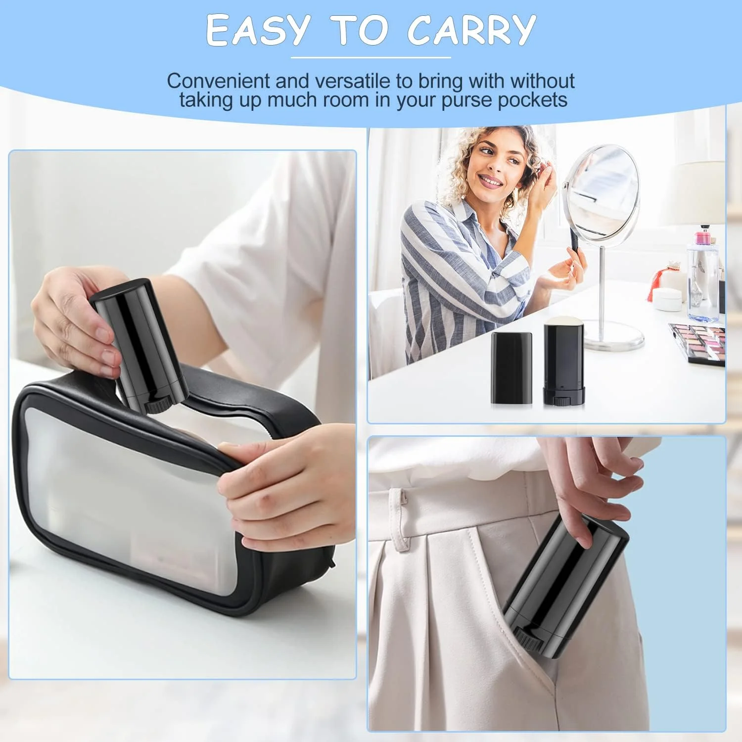 ظروف دئودورانت مسافرتی 15 میلی لیتری Furnido، پر شونده از بالا، لوله های بیضی شکل پلاستیکی خالی بالم لب برای چسب لب، بالم لب، استیک لوسیون، مرهم، لوسیون جامد خانگی، دئودورانت سایز نمونه - بسته 30 عددی، مشکی ظروف دئودورانت مسافرتی 15 میلی لیتری Furnido، پر شونده از بالا، لوله های بیضی شکل پلاستیکی خالی بالم لب برای چسب لب، بالم لب، استیک لوسیون، مرهم، لوسیون جامد خانگی، دئودورانت سایز نمونه - بسته 30 عددی، مشکی