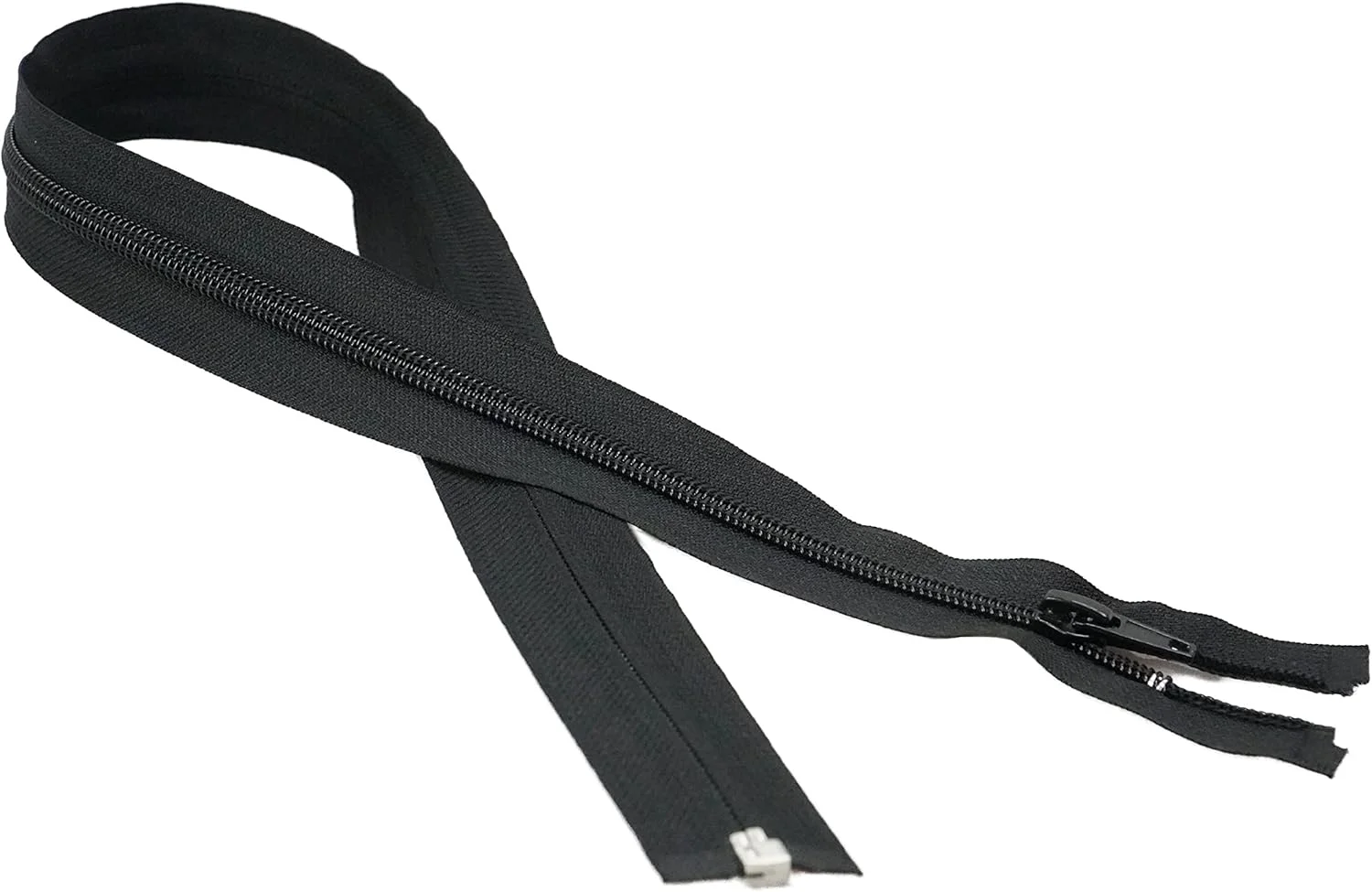 زیپ نایلونی Trimz با انتهای جدا شونده دندانه 6 میلی متری - 50 سانتی متر - مشکی - 1 عدد