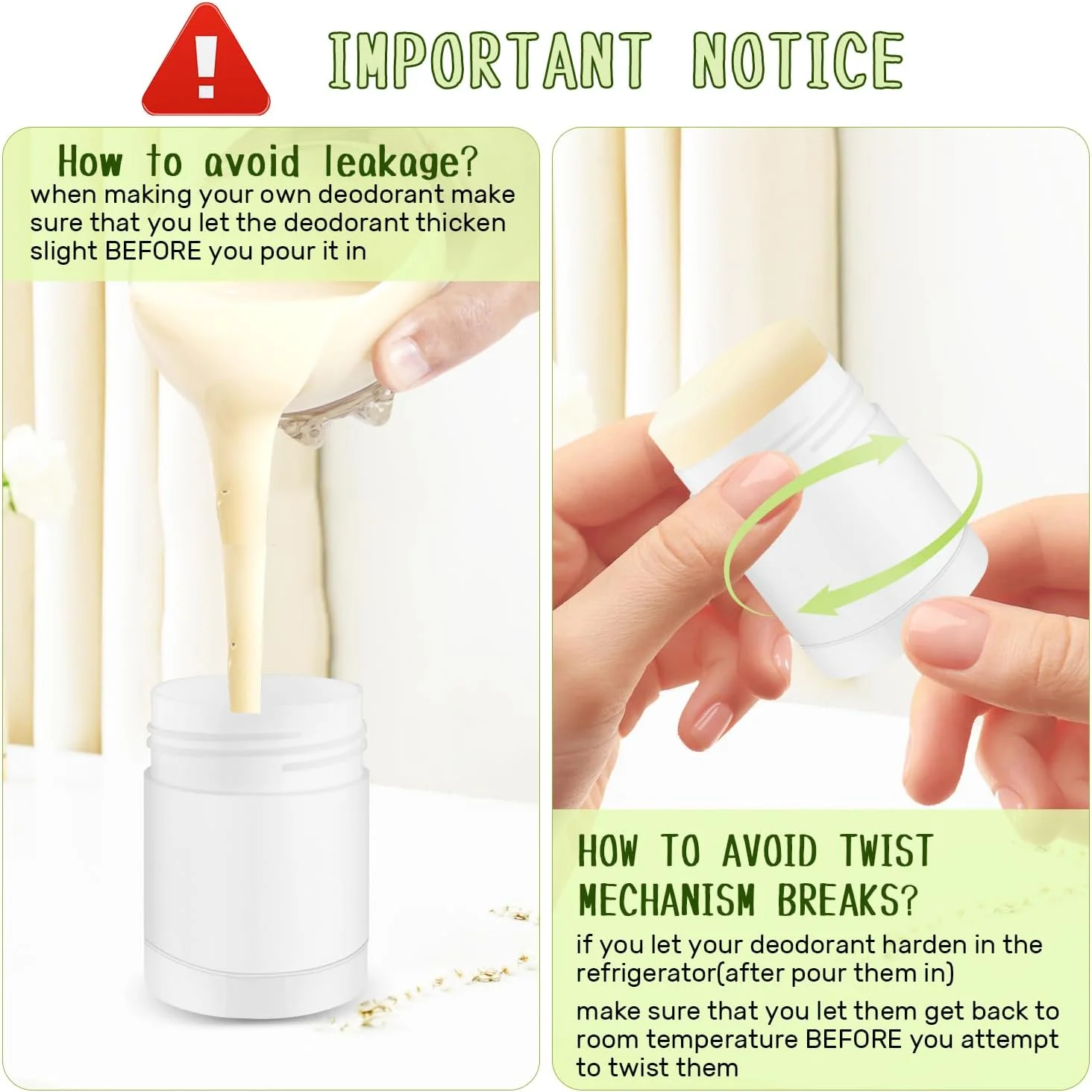 گلس استور 15 عدد ظرف خالی پلاستیکی دئودورانت، لوله های دئودورانت پیچی DIY، لوله های بالم لب قابل پر کردن مجدد با پر کردن از بالا برای دئودورانت، بالم لب، لوسیون استیک و غیره (سفید، 30 میلی لیتر/1 اونس) گلس استور 15 عدد ظرف خالی پلاستیکی دئودورانت، لوله های دئودورانت پیچی DIY، لوله های بالم لب قابل پر کردن مجدد با پر کردن از بالا برای دئودورانت، بالم لب، لوسیون استیک و غیره (سفید، 30 میلی لیتر/1 اونس)