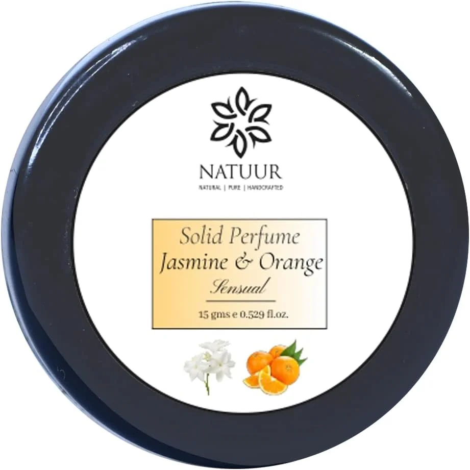 عطر جامد ناتور - یاس و پرتقال، 15 گرم عطر جامد ناتور - یاس و پرتقال، 15 گرم