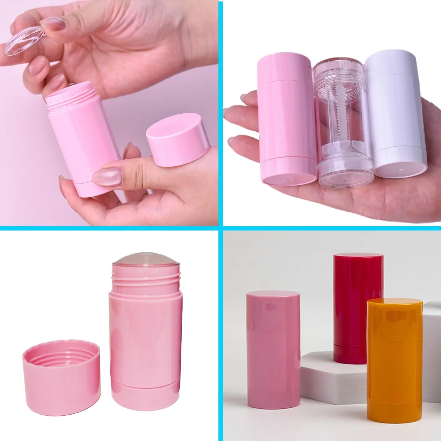 ZTTCDI 4 Pack 1oz Pink Deodorant Containers 30ml Empty Plastic Twist Up Filling Stick Tube Bottom-Fill Deodorant Bottles Refillable Lip Balm Tube for DIY Cosmetic Lotion Bar Sunscreen Lip Balm Crayon ZTTCDI 4 Pack 1oz Pink Deodorant Containers 30ml Empty Plastic Twist Up Filling Stick Tube Bottom-Fill Deodorant Bottles Refillable Lip Balm Tube for DIY Cosmetic Lotion Bar Sunscreen Lip Balm Crayon