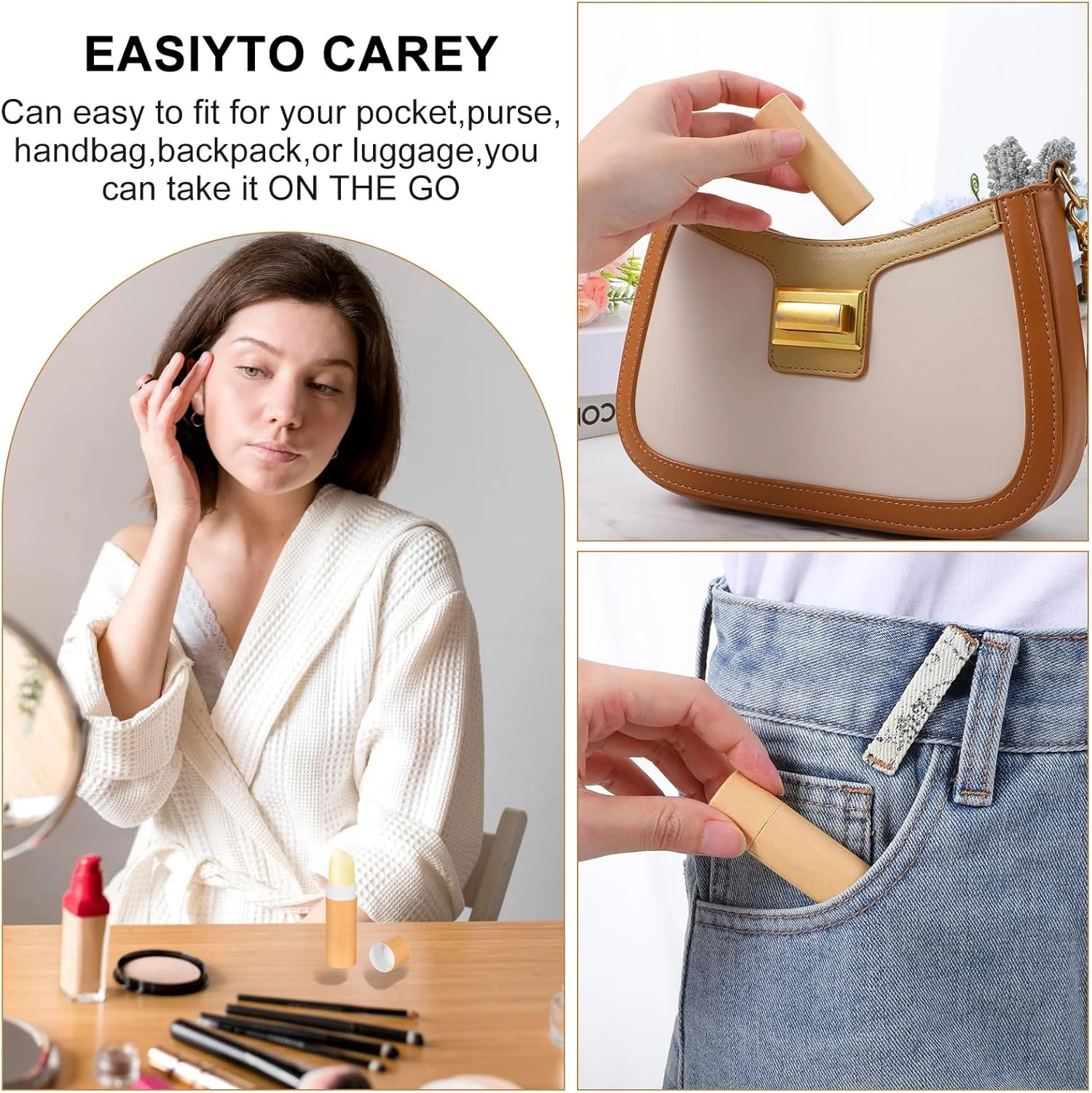 آوجساپ 25 عددی لوله های مقوایی 12 گرمی بالم لب، ظروف رژ لب، ظروف گرد قابل پر کردن مجدد برای پماد جامد، دئودورانت، ویال نمونه، نگهداری لوازم آرایشی DIY، مدل فشاری، قهوه ای آوجساپ 25 عددی لوله های مقوایی 12 گرمی بالم لب، ظروف رژ لب، ظروف گرد قابل پر کردن مجدد برای پماد جامد، دئودورانت، ویال نمونه، نگهداری لوازم آرایشی DIY، مدل فشاری، قهوه ای