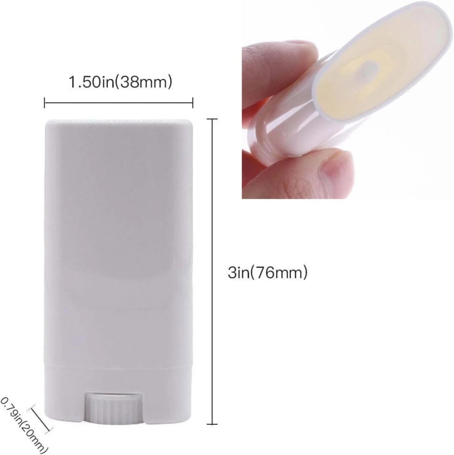 ظرف خالی دئودورانت سفید Sxminer، 30 عدد، 15 میلی لیتر، تیوب بیضی شکل بالم لب، لوله های قابل پر کردن مجدد چرخشی، لوله رژ لب پلاستیکی 0.5 اونس، استیک دئودورانت بدون BPA برای لوسیون های خانگی، مداد شمعی و چسب لب