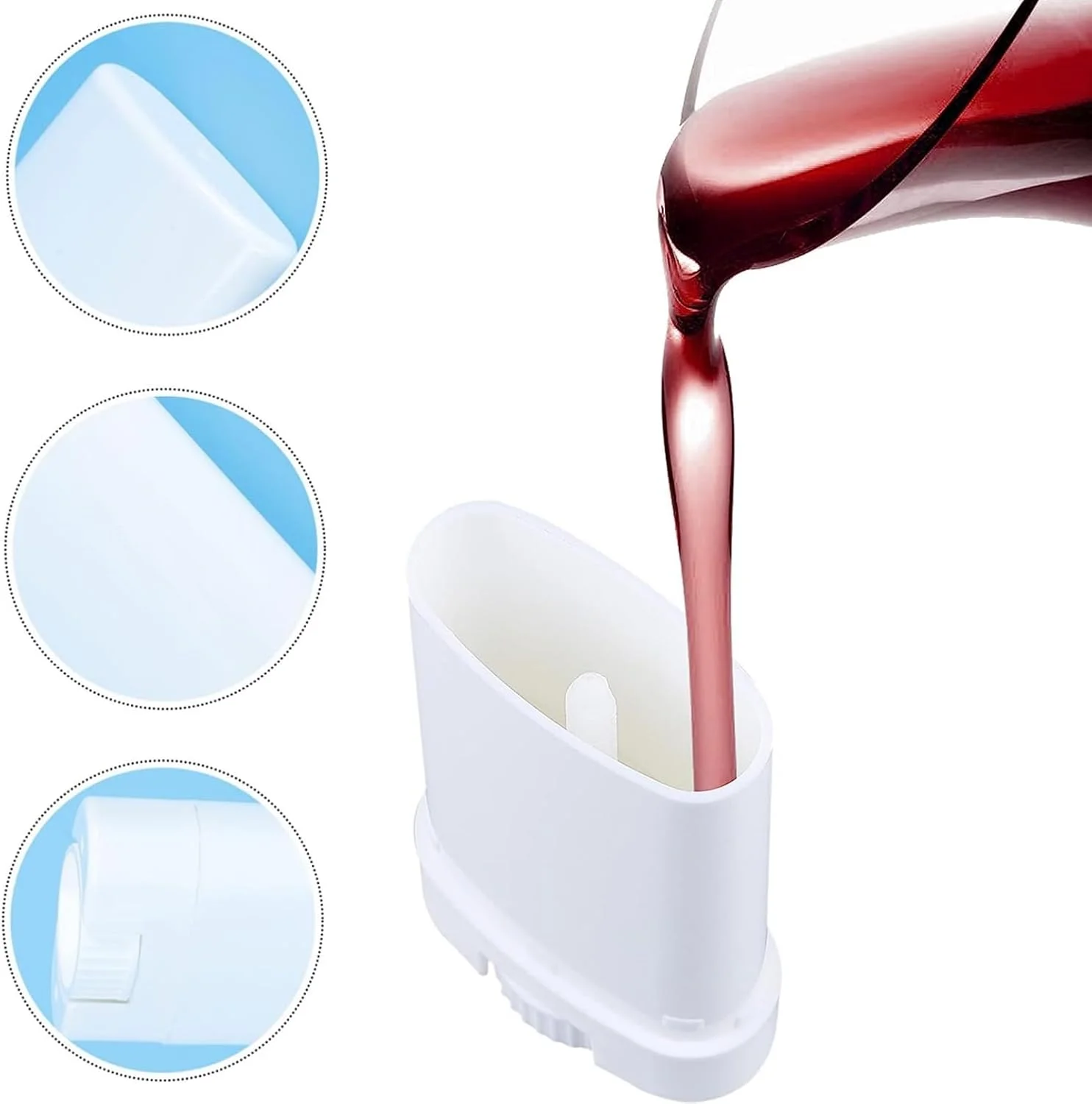 ظرف خالی دئودورانت سفید Sxminer، 30 عدد، 15 میلی لیتر، تیوب بیضی شکل بالم لب، لوله های قابل پر کردن مجدد چرخشی، لوله رژ لب پلاستیکی 0.5 اونس، استیک دئودورانت بدون BPA برای لوسیون های خانگی، مداد شمعی و چسب لب