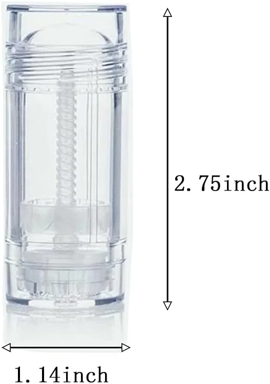 مجموعه 6 عددی ظرف دئودورانت پلاستیکی 15 میلی لیتری USRommaner، استوانه ای شفاف خالی (پر کردن از پایین و چرخشی) بطری های لوله ای دئودورانت مسافرتی قابل پر کردن مجدد، ظرف استیکی برای بالم لب، کرم پودر، شفاف مجموعه 6 عددی ظرف دئودورانت پلاستیکی 15 میلی لیتری USRommaner، استوانه ای شفاف خالی (پر کردن از پایین و چرخشی) بطری های لوله ای دئودورانت مسافرتی قابل پر کردن مجدد، ظرف استیکی برای بالم لب، کرم پودر، شفاف