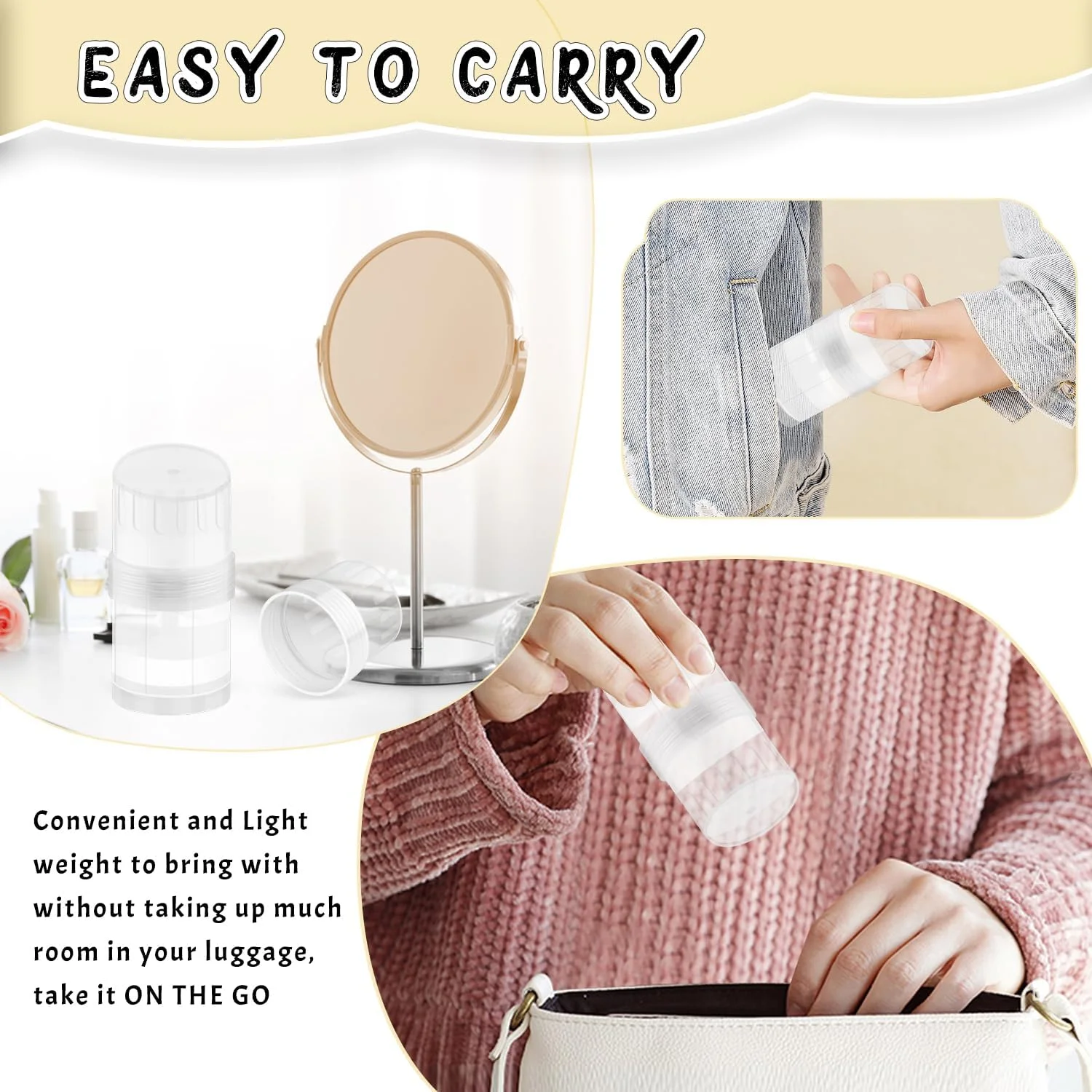 DMuuuDM 15 Pack 1 oz Plastic Deodorant Containers,Empty Small Round Twist-Up Solid Stick Tube Container for Homemade Deodorant,Shaving Soap Stick,Heel Lip Balm,Solid Lotion Bars-Top Filling,Clear