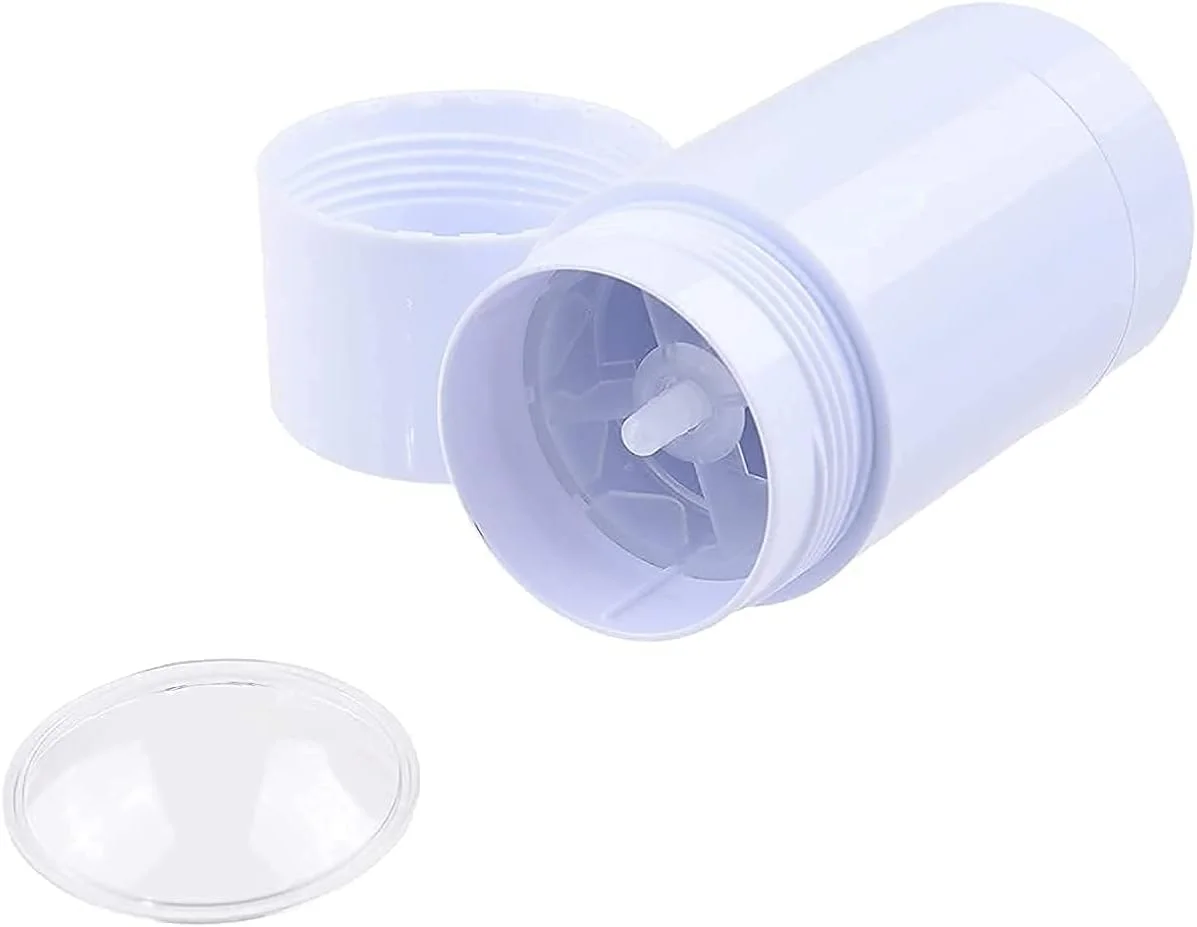 هلتکام 10 عدد ظرف پلاستیکی دئودورانت 30 میلی لیتری، لوله های گرد بالم لب، استیک پر کننده چرخشی 1 اونس، بطری های پلاستیکی دئودورانت قابل شارژ مجدد، لوازم آرایشی برای دئودورانت، رژ لب، مداد شمعی و چسب لب DIY (سفید)