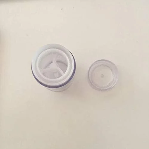 ظروف دئودورانت پلاستیکی شفاف و خالی Glasstore، ظرف دئودورانت استیکی گرد با قابلیت پر شدن از پایین، لوله استیکی چرخشی (C)