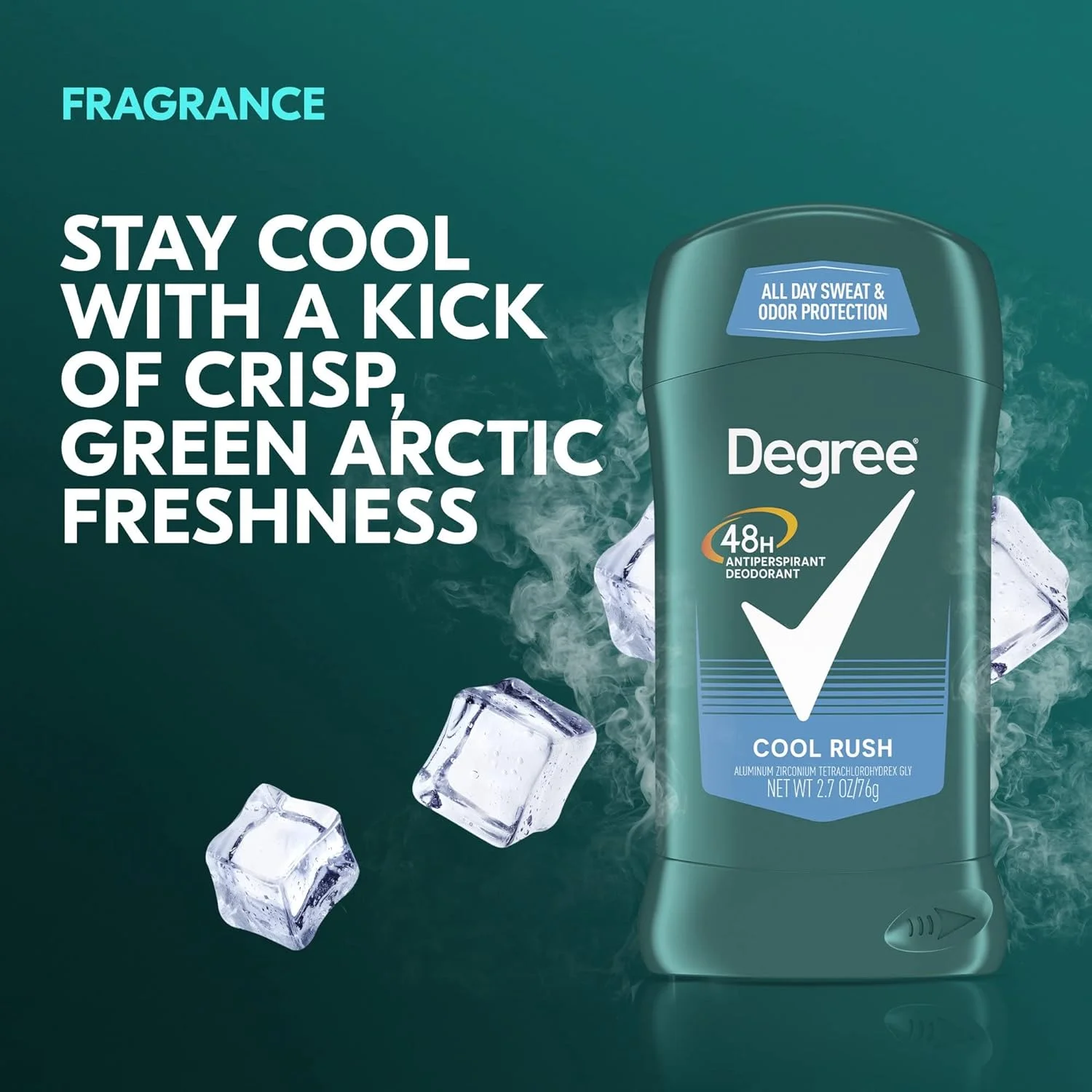 Degree Men Anti-Perspirant Cool Rush - 2.7 oz, Pack of 5 Degree Men Anti-Perspirant Cool Rush - 2.7 oz, Pack of 5