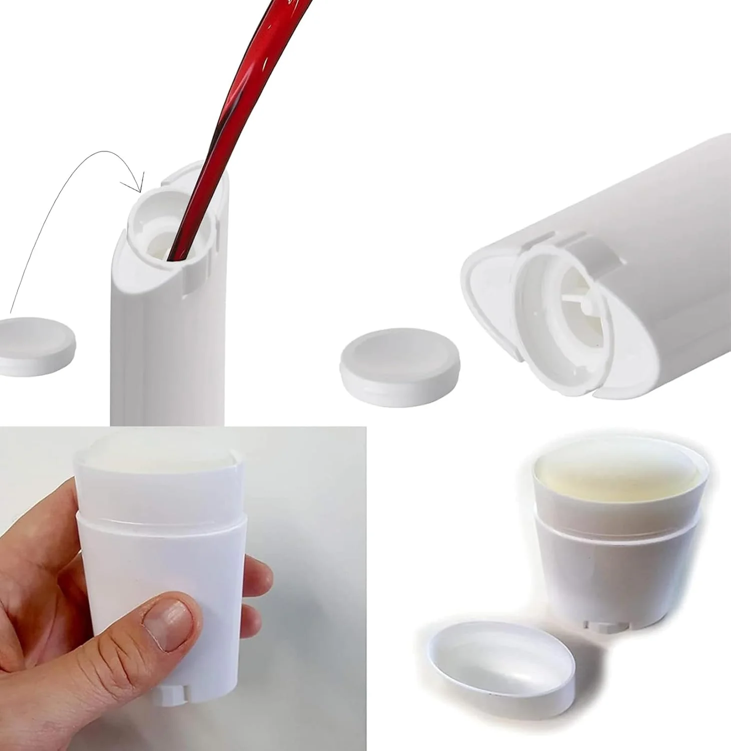 ظرف های خالی دئودورانت 75 میلی لیتری Sxminer بسته 10 عددی، لوله های سفید بیضی شکل قابل پر کردن مجدد با قابلیت چرخاندن، ظرف پلاستیکی دئودورانت با قابلیت پر شدن از پایین، بدون BPA برای ساخت دئودورانت استیکی، لوسیون بار و بالم لوسیون جامد ظرف های خالی دئودورانت 75 میلی لیتری Sxminer بسته 10 عددی، لوله های سفید بیضی شکل قابل پر کردن مجدد با قابلیت چرخاندن، ظرف پلاستیکی دئودورانت با قابلیت پر شدن از پایین، بدون BPA برای ساخت دئودورانت استیکی، لوسیون بار و بالم لوسیون جامد