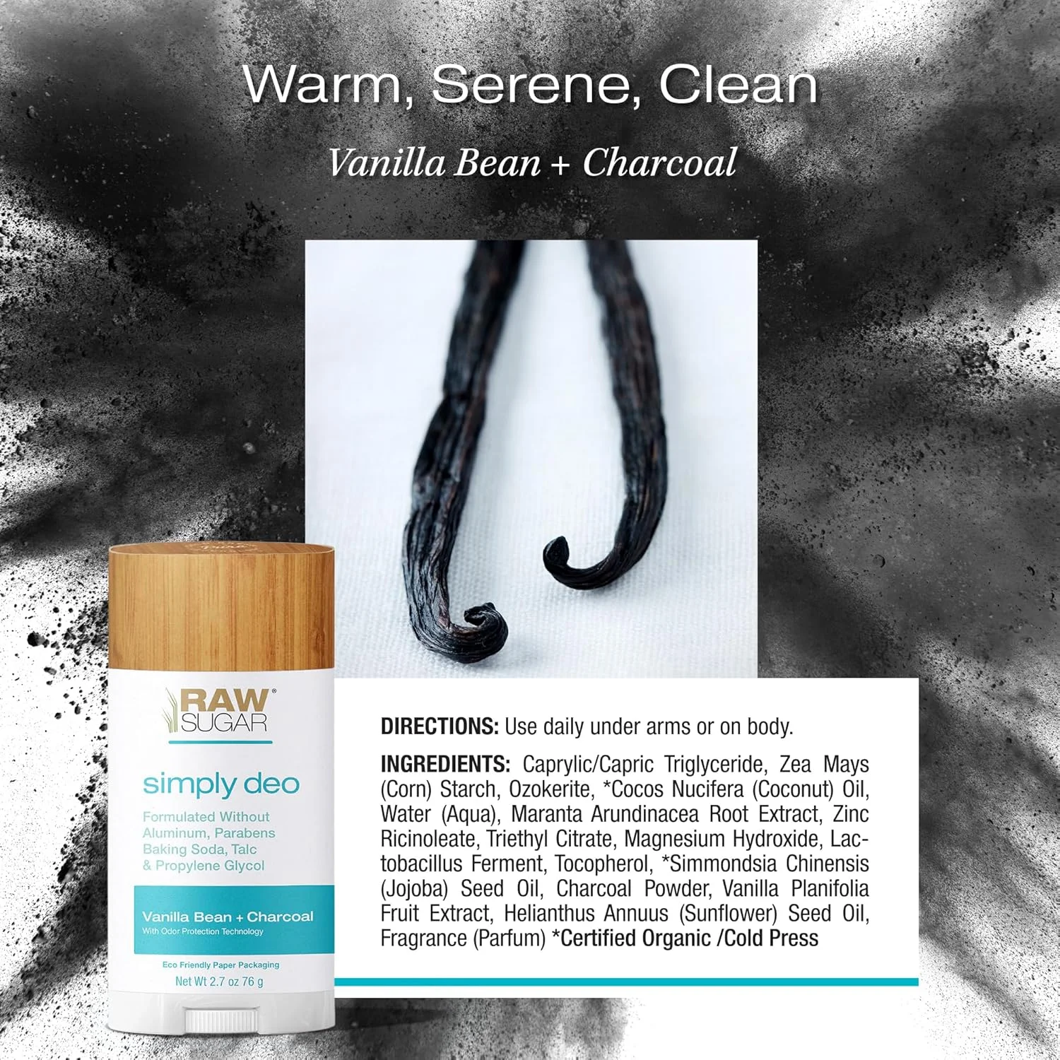 استیک دئودورانت بدون آلومینیوم Raw Sugar، بسته Simply Deo (بسته 3 عددی) دئودورانت کل بدن برای زنان و مردان، فرمولاسیون تمیز بدون جوش شیرین، تالک و پارابن، رایحه وانیل و زغال استیک دئودورانت بدون آلومینیوم Raw Sugar، بسته Simply Deo (بسته 3 عددی) دئودورانت کل بدن برای زنان و مردان، فرمولاسیون تمیز بدون جوش شیرین، تالک و پارابن، رایحه وانیل و زغال