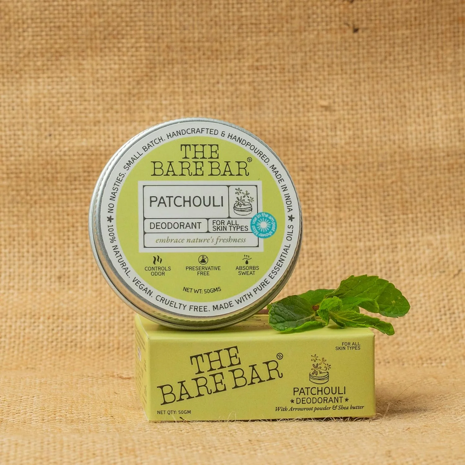 دئودورانت بدن Bare Bar | رایحه پاچولی، 50 گرم دئودورانت بدن Bare Bar | رایحه پاچولی، 50 گرم