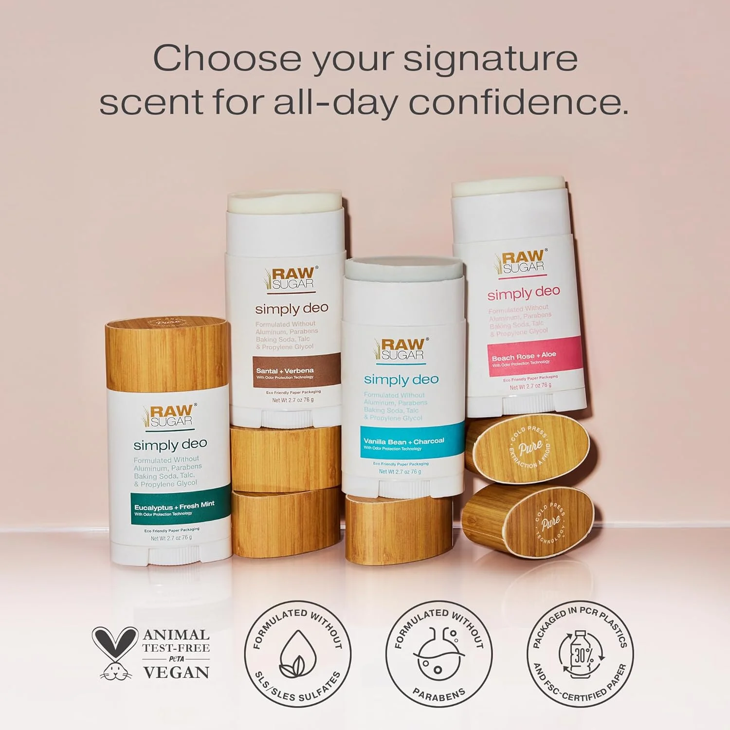 استیک دئودورانت بدون آلومینیوم Raw Sugar، بسته Simply Deo (بسته 3 عددی) دئودورانت کل بدن برای زنان و مردان، فرمولاسیون تمیز بدون جوش شیرین، تالک و پارابن، رایحه وانیل و زغال استیک دئودورانت بدون آلومینیوم Raw Sugar، بسته Simply Deo (بسته 3 عددی) دئودورانت کل بدن برای زنان و مردان، فرمولاسیون تمیز بدون جوش شیرین، تالک و پارابن، رایحه وانیل و زغال