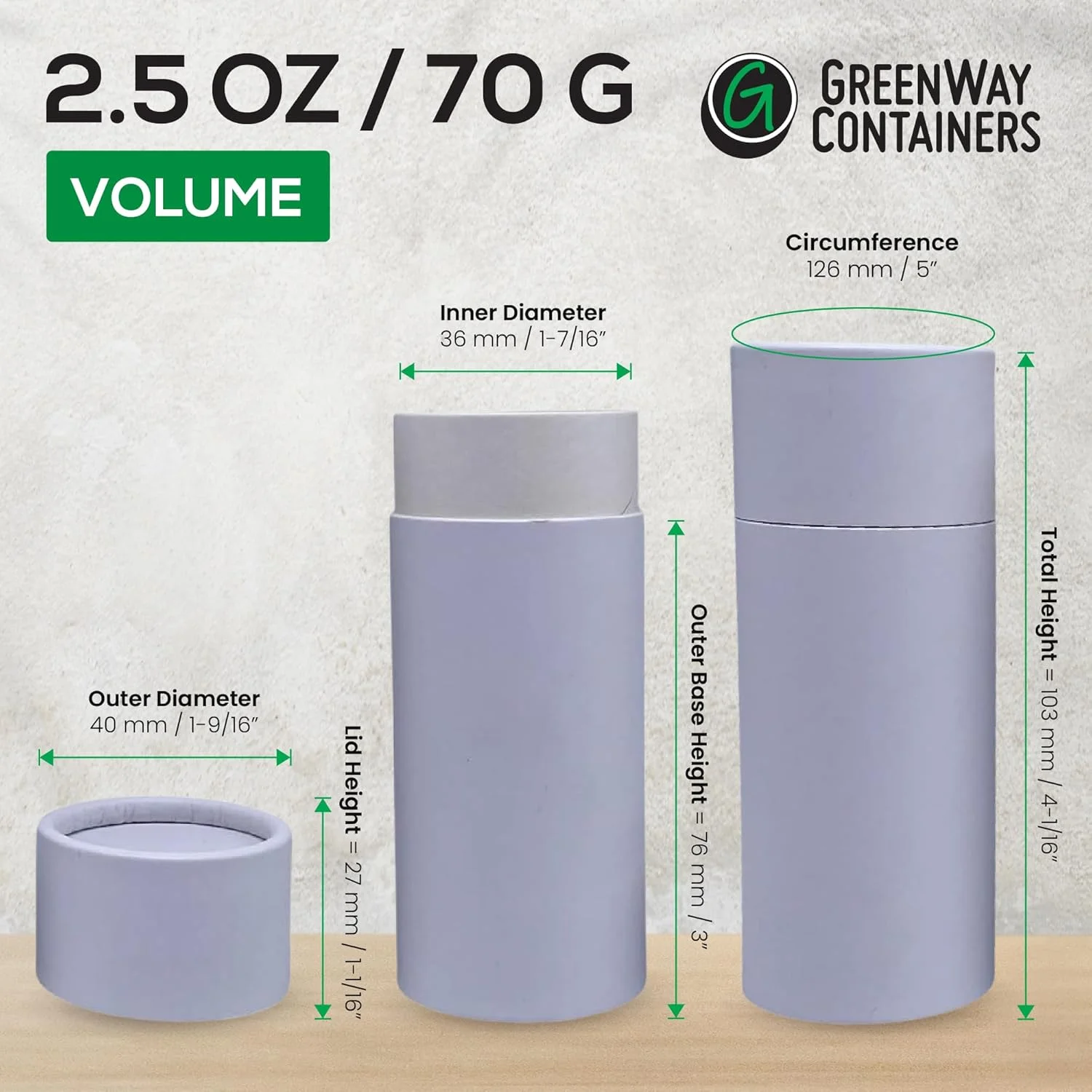 تیوب های مقوایی کرافت 70 گرمی (2.5oz) دئودورانت Greenway با درب - بسته 12 عددی، ظروف لوازم آرایشی قابل پر کردن مجدد DIY - ظروف دئودورانت، تیوب های لوسیون، نگهدارنده خالی - مشکی تیوب های مقوایی کرافت 70 گرمی (2.5oz) دئودورانت Greenway با درب - بسته 12 عددی، ظروف لوازم آرایشی قابل پر کردن مجدد DIY - ظروف دئودورانت، تیوب های لوسیون، نگهدارنده خالی - مشکی