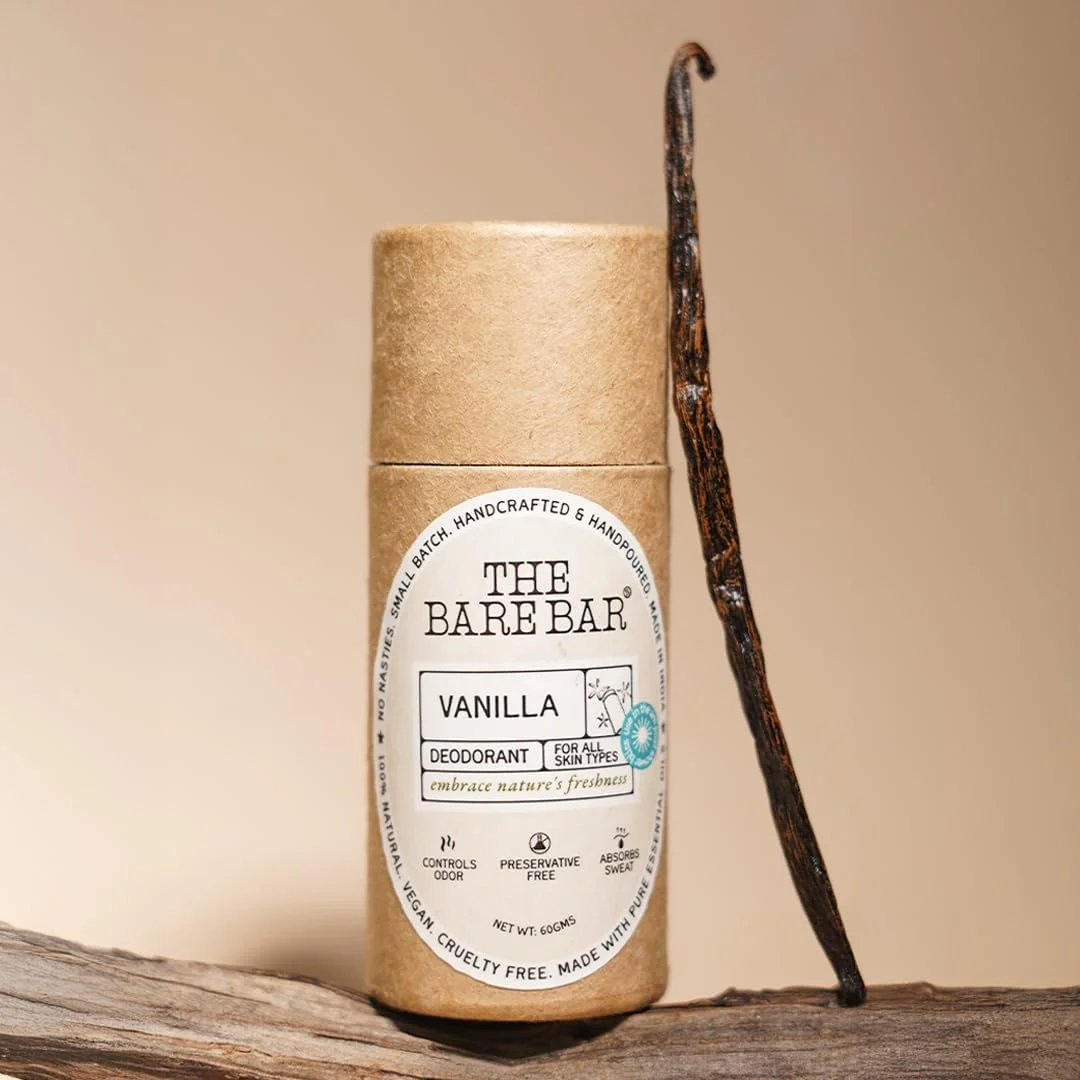 دئودورانت بدن استیکی بدون جنسیت The Bare Bar (وانیلی، 60 گرم)
