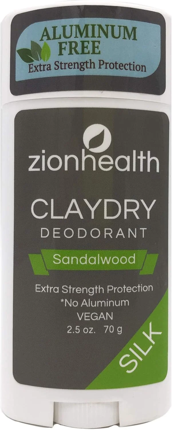 استیک دئودورانت رسی خشک ابریشمی Zion Health حجم 70 میلی لیتر رایحه چوب صندل