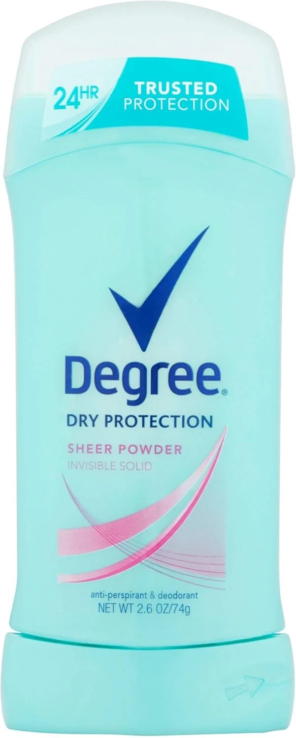استیک ضد تعریق و خوشبو کننده بدن زنانه Degree مدل Sheer Powder، 74 گرم (بسته 5 عددی)