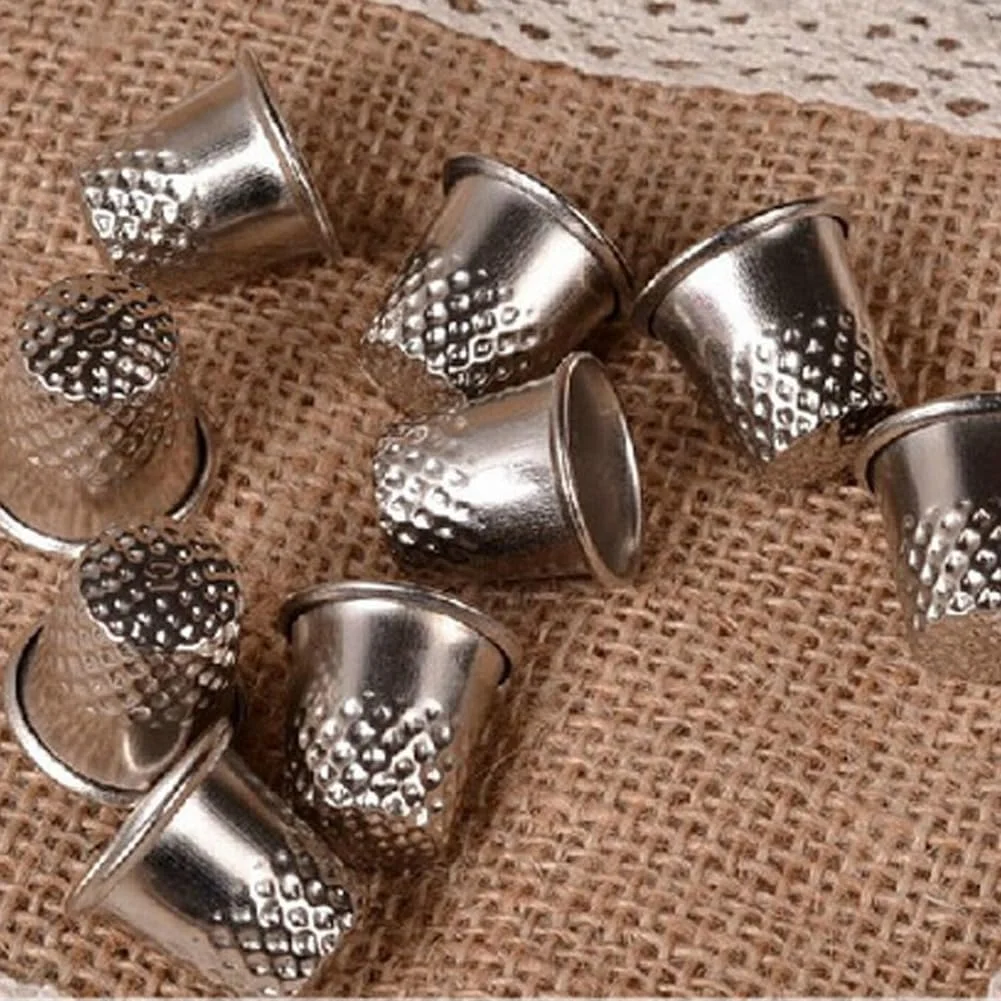 انگشتانه خیاطی 3 عددی، ابزار خیاطی، محافظ انگشت فلزی نقره ای، سوزن گیره ای، لوازم جانبی چرخ خیاطی دستی انگشتانه خیاطی 3 عددی، ابزار خیاطی، محافظ انگشت فلزی نقره ای، سوزن گیره ای، لوازم جانبی چرخ خیاطی دستی