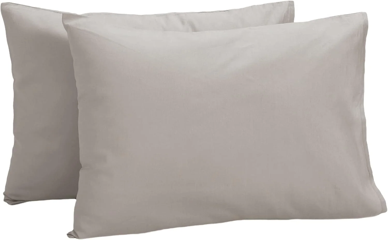 Baby Amabc Cushion Cover 40 x 60 cm (Set of 2) – 100% Jersey Cotton Pillowcases – Toddler Pillowcases for Pillow 60 x 40 cm – Cushion Cover – Pillow Case – Resistant and Hypoallergenic Grey