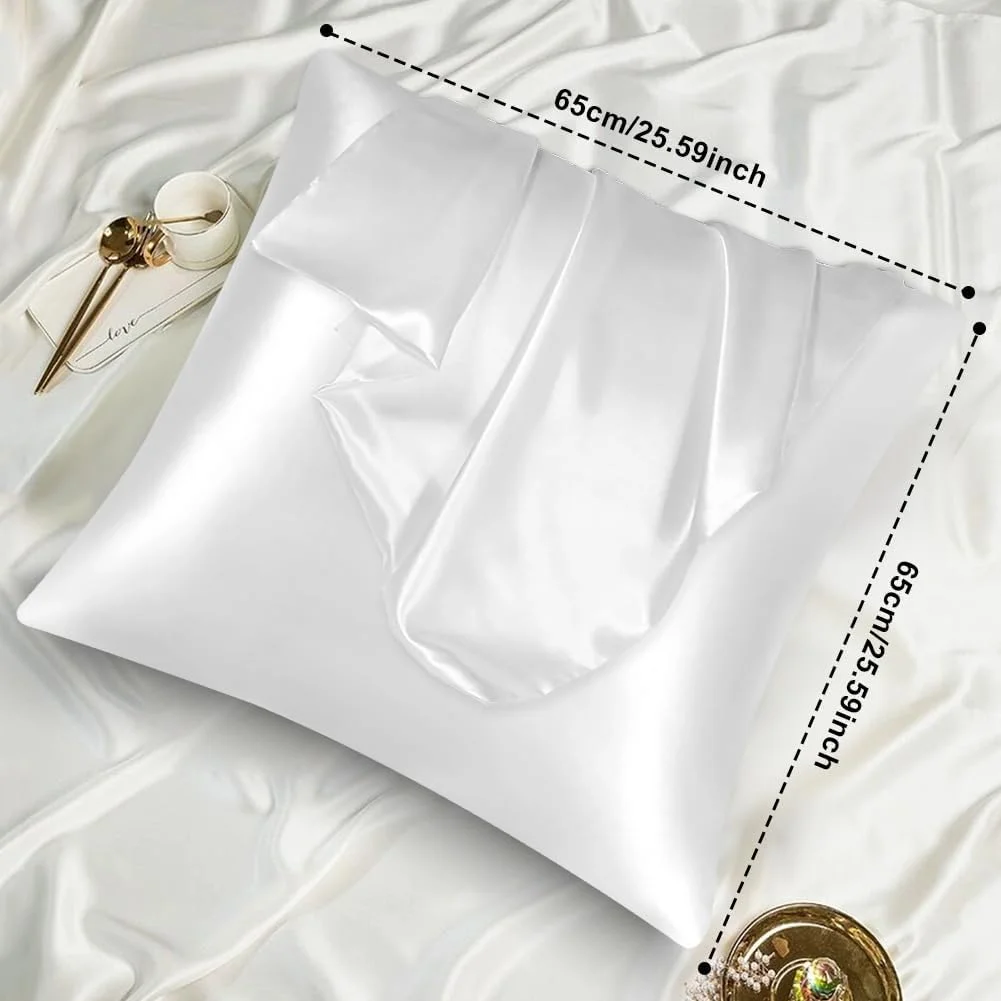 روبالشی ساتن AUAUY سایز 65x65 سانتی متر، بسته 2 عددی، مشابه روبالشی ابریشمی، به همراه 2 کش مو و چشم بند، نرم و ضد آکنه، مراقبت از پوست، سفید روبالشی ساتن AUAUY سایز 65x65 سانتی متر، بسته 2 عددی، مشابه روبالشی ابریشمی، به همراه 2 کش مو و چشم بند، نرم و ضد آکنه، مراقبت از پوست، سفید