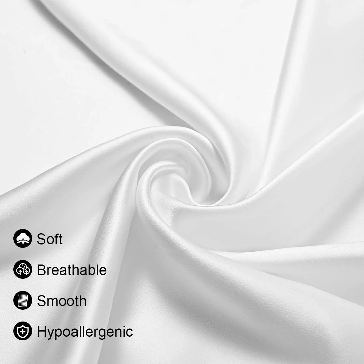 روبالشتی ابریشم خالص توت 100% Asmork برای مو و پوست، ابریشم واقعی 19 Momme در هر دو طرف، روکش بالش ابریشمی خالص با زیپ مخفی، جعبه هدیه پاکتی، 1 عدد (D-عاجی، استاندارد 20''×26'')