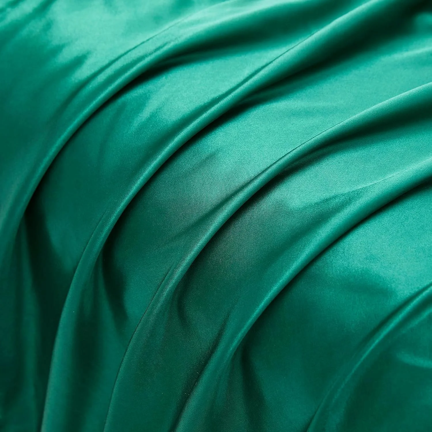 روبالشی آنیسیکا، 2 عدد - روبالشی ابریشم خالص توت برای پوست و مو 48X74 سانتی متر، خنک کننده نرم و لطیف و تنفسی برای خواب (سبز تیره)