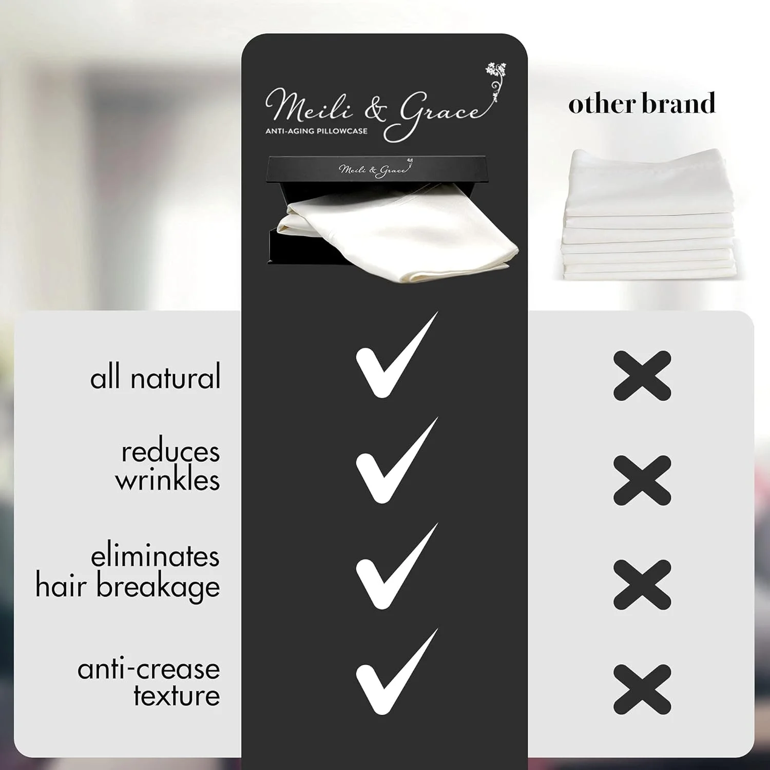 روبالشی ضد پیری (استاندارد/کویین) - ابریشم از میلی و گریس - بهترین ابریشم برای صورت و موهای شما - جلوگیری از چروک پنجه کلاغی + چروک پیشانی + خطوط ریز. از بین بردن وز مو و... روبالشی ضد پیری (استاندارد/کویین) - ابریشم از میلی و گریس - بهترین ابریشم برای صورت و موهای شما - جلوگیری از چروک پنجه کلاغی + چروک پیشانی + خطوط ریز. از بین بردن وز مو و...