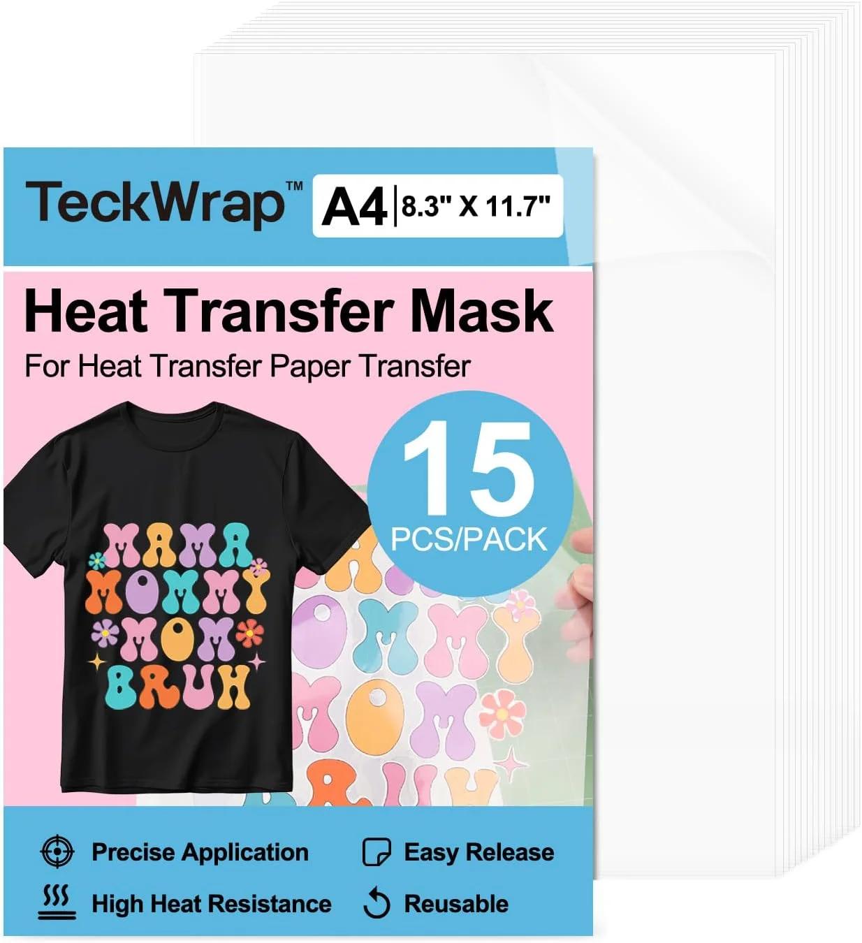 طلق انتقال حرارتی TECKWRAP مدل Heat Transfer Mask بسته 15 عددی
