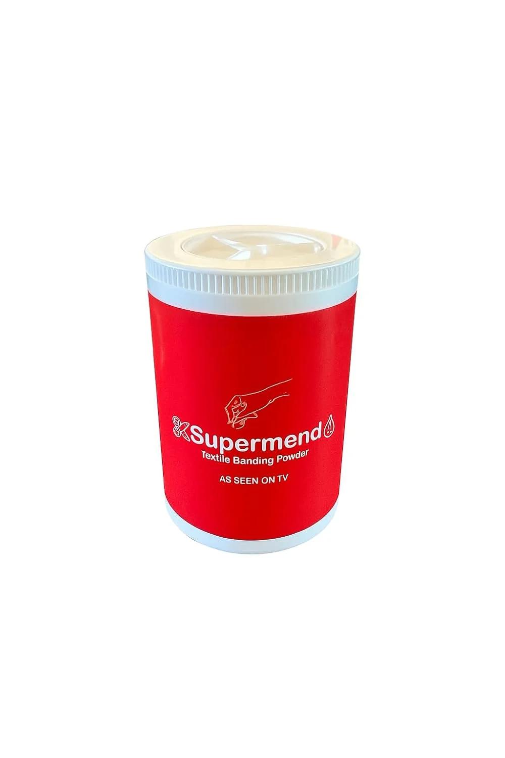 پودر اتصال پارچه Supermend، ترمیم کننده پارچه، ترمیم پارگی، سوراخ، سوختگی، لبه دوزی لباس، بدون نیاز به دوخت در چند ثانیه