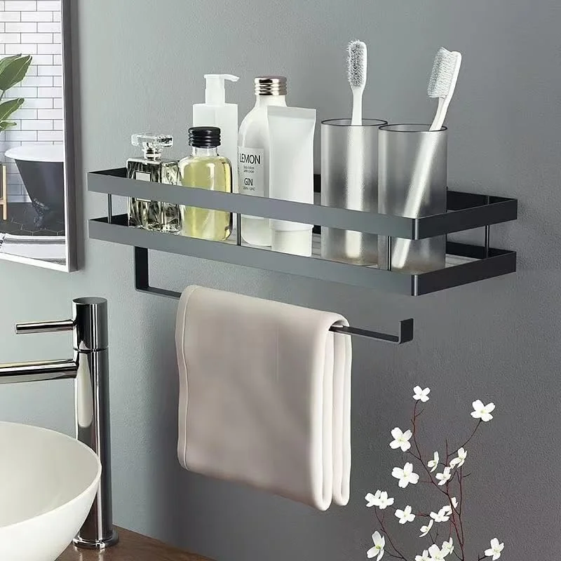 قفسه های شناور مشکی ZHHMl، قفسه ادویه دیواری، سازمان دهنده آویزان ادویه با نگهدارنده حوله کاغذی و قلاب برای آشپزخانه/حمام قفسه های شناور مشکی ZHHMl، قفسه ادویه دیواری، سازمان دهنده آویزان ادویه با نگهدارنده حوله کاغذی و قلاب برای آشپزخانه/حمام