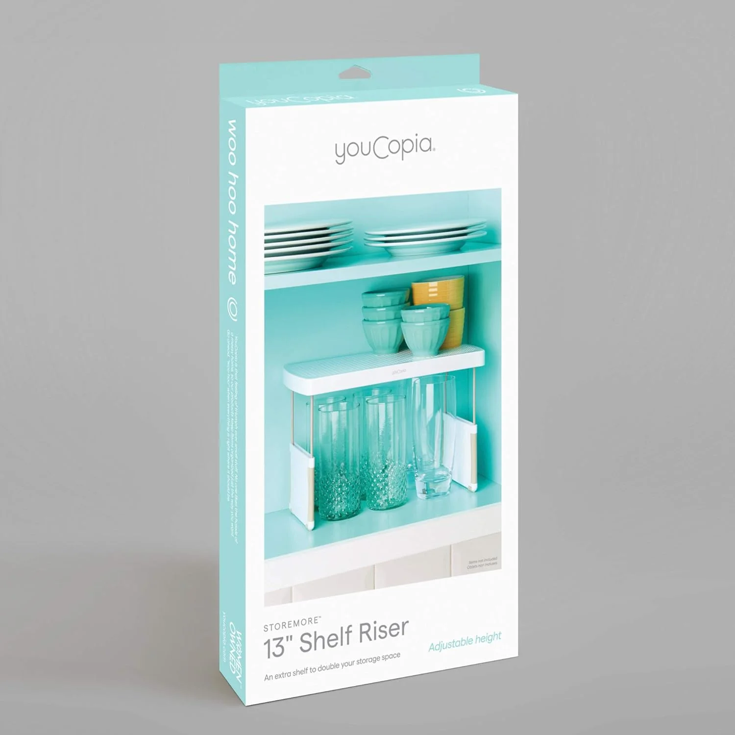 قفسه ارگانایزر کابینت آشپزخانه YouCopia StoreMore با قابلیت افزایش فضا، قفسه قابل تنظیم 13 اینچی برای فنجان، لیوان، بطری، بادوام و صرفه جویی در فضا، سفید - 50089 قفسه ارگانایزر کابینت آشپزخانه YouCopia StoreMore با قابلیت افزایش فضا، قفسه قابل تنظیم 13 اینچی برای فنجان، لیوان، بطری، بادوام و صرفه جویی در فضا، سفید - 50089