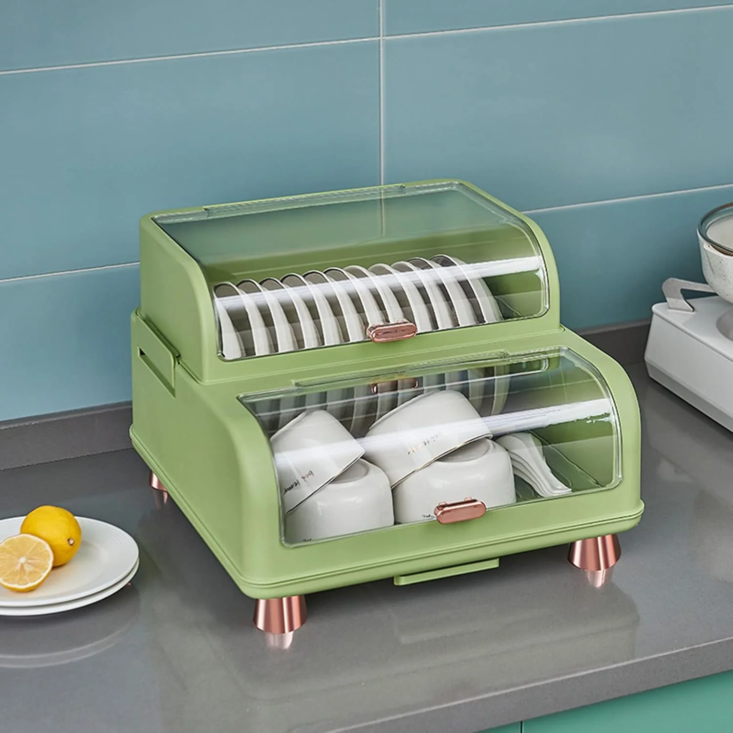 آبچکان ظرف ZXDDD، جعبه های نگهداری بشقاب و کارد و چنگال، آبچکان ظروف، آبچکان چند منظوره، آبچکان با درب، سازمان دهنده ظروف آشپزخانه، 38 * 36.5 * 27 سانتی متر آبچکان ظرف ZXDDD، جعبه های نگهداری بشقاب و کارد و چنگال، آبچکان ظروف، آبچکان چند منظوره، آبچکان با درب، سازمان دهنده ظروف آشپزخانه، 38 * 36.5 * 27 سانتی متر