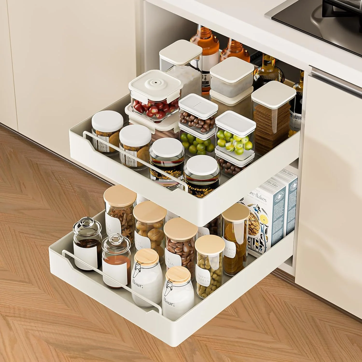 ارگانایزر کابینت کشویی Yoqiren ثابت شده با فیلم نانو چسبی، قفسه های کشویی انبار برای کابینت آشپزخانه، ارگانایزر کابینت کشویی 1 بسته (25 سانتی متر) ارگانایزر کابینت کشویی Yoqiren ثابت شده با فیلم نانو چسبی، قفسه های کشویی انبار برای کابینت آشپزخانه، ارگانایزر کابینت کشویی 1 بسته (25 سانتی متر)