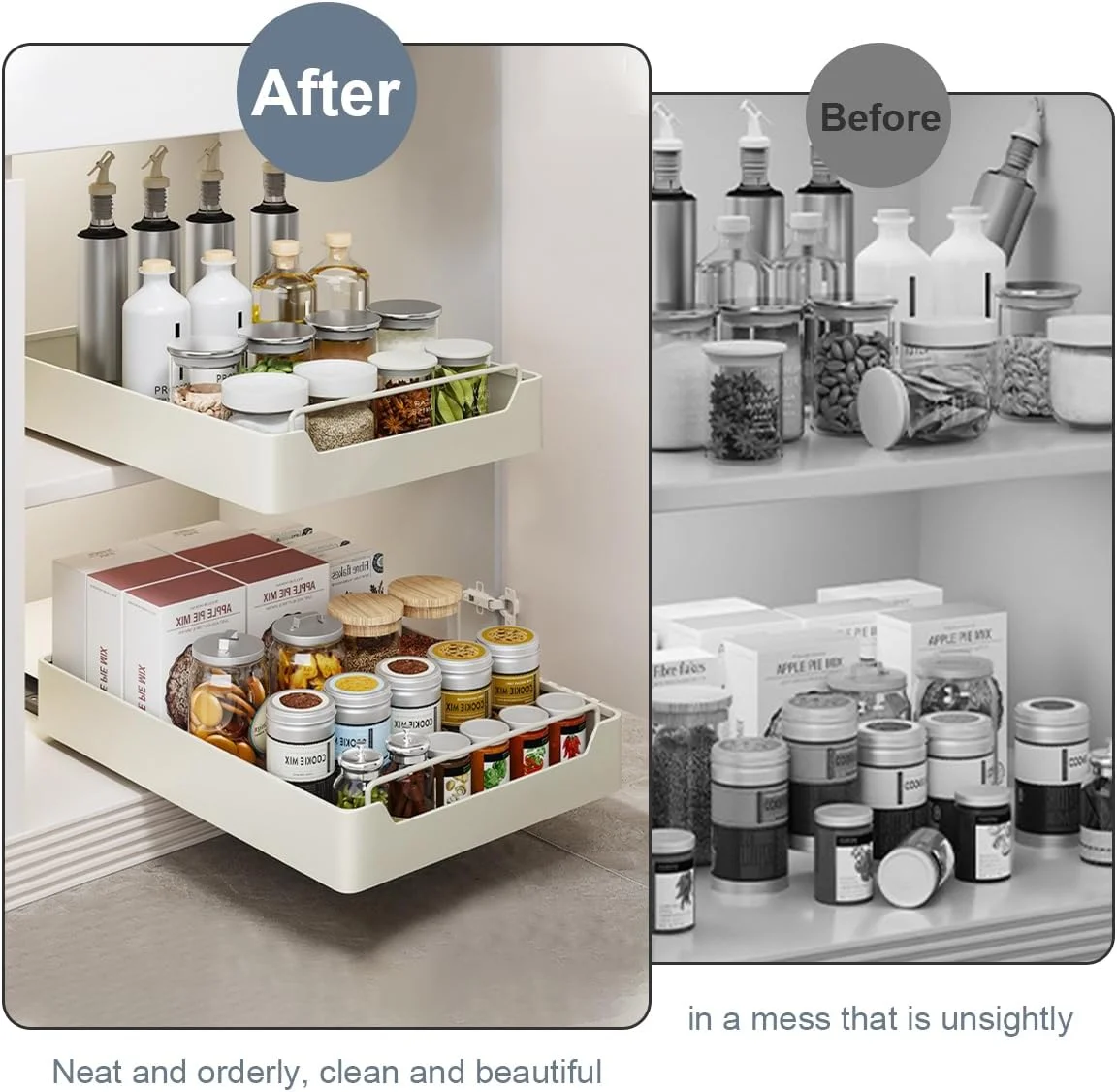 ارگانایزر کابینت کشویی Yoqiren ثابت شده با فیلم نانو چسبی، قفسه های کشویی انبار برای کابینت آشپزخانه، ارگانایزر کابینت کشویی 1 بسته (25 سانتی متر) ارگانایزر کابینت کشویی Yoqiren ثابت شده با فیلم نانو چسبی، قفسه های کشویی انبار برای کابینت آشپزخانه، ارگانایزر کابینت کشویی 1 بسته (25 سانتی متر)