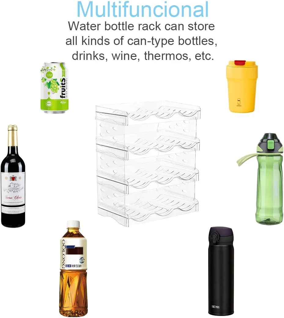 نگهدارنده بطری آب Yoqiren، بسته 4 عددی سازمان دهنده بطری آب قابل انباشت، نگهدارنده قفسه شراب، قفسه نگهداری لیوان، سازمان دهنده فلاسک برای کابینت ها، آشپزخانه ها، راهروها، دفاتر، ظرفیت 12 بطری نگهدارنده بطری آب Yoqiren، بسته 4 عددی سازمان دهنده بطری آب قابل انباشت، نگهدارنده قفسه شراب، قفسه نگهداری لیوان، سازمان دهنده فلاسک برای کابینت ها، آشپزخانه ها، راهروها، دفاتر، ظرفیت 12 بطری