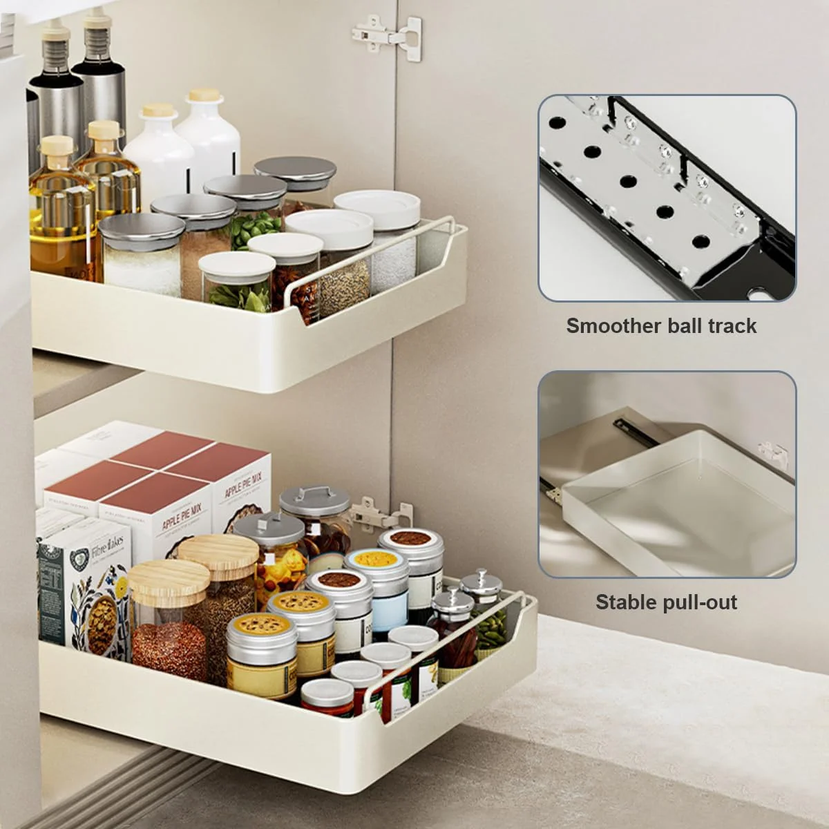 ارگانایزر کابینت کشویی Yoqiren ثابت شده با فیلم نانو چسبی، قفسه های کشویی انبار برای کابینت آشپزخانه، ارگانایزر کابینت کشویی 1 بسته (25 سانتی متر) ارگانایزر کابینت کشویی Yoqiren ثابت شده با فیلم نانو چسبی، قفسه های کشویی انبار برای کابینت آشپزخانه، ارگانایزر کابینت کشویی 1 بسته (25 سانتی متر)