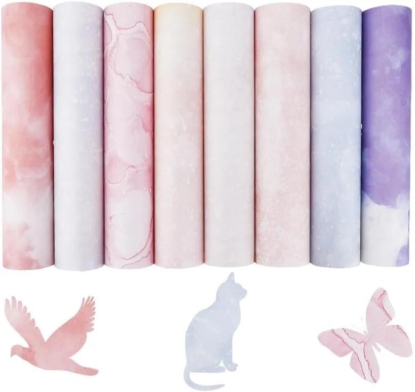 کاغذ ترنسفر حرارتی SUPERFINDINGS مدل Tie Dye بسته ۸ عددی