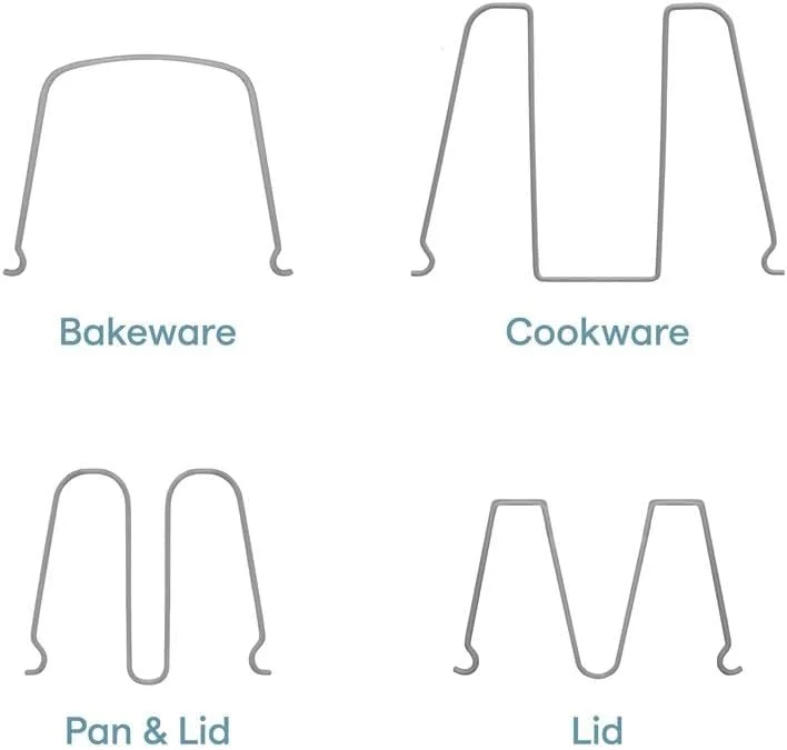 قفسه ظروف آشپزی YouCopia StoreMore، سازمان دهنده قابلمه و تابه قابل تنظیم با 6 جداکننده برای نگهداری در کابینت آشپزخانه، پایه ضد لغزش، نصب آسان، سفید قفسه ظروف آشپزی YouCopia StoreMore، سازمان دهنده قابلمه و تابه قابل تنظیم با 6 جداکننده برای نگهداری در کابینت آشپزخانه، پایه ضد لغزش، نصب آسان، سفید