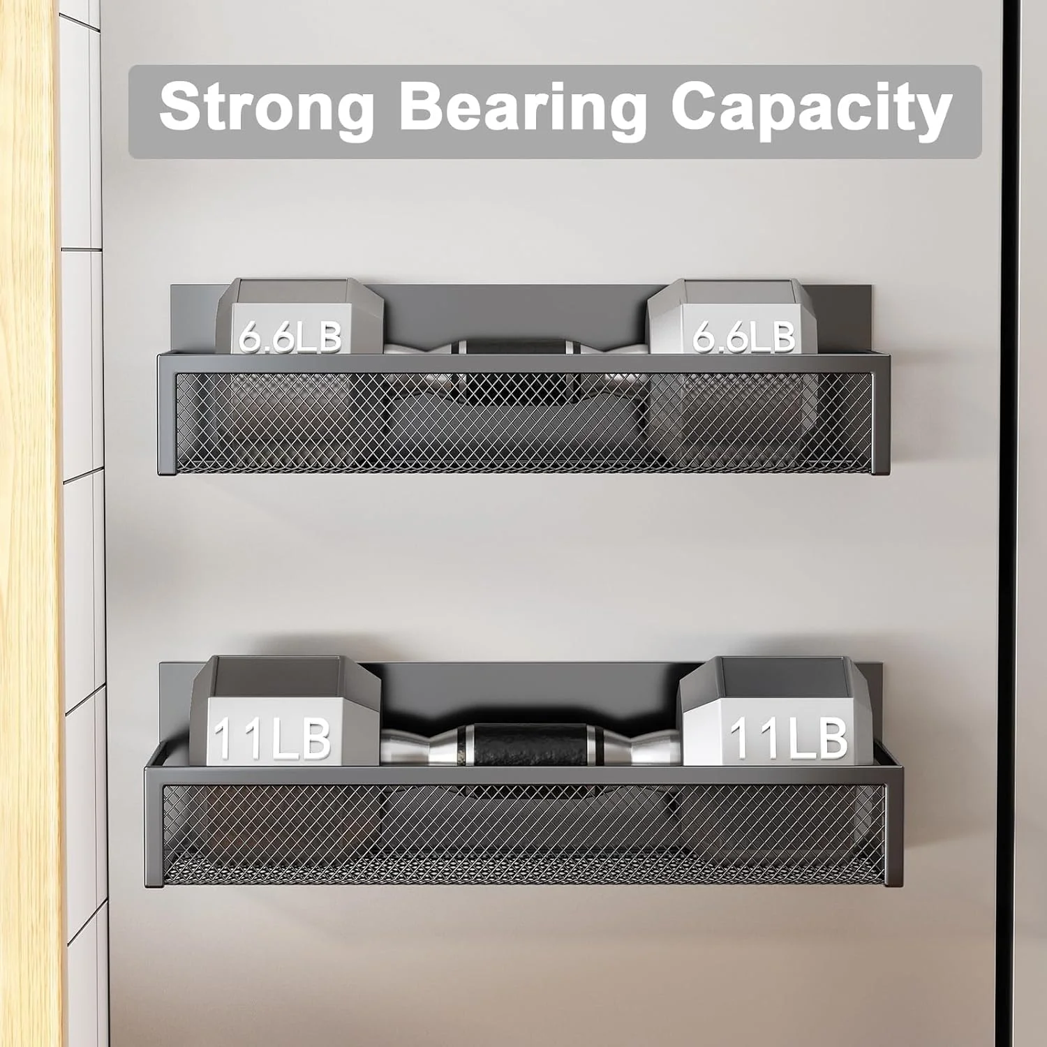 قفسه نگهداری آشپزخانه YelaJoy، سازمان دهنده ادویه جات قابل جابجایی با قلاب، قفسه مغناطیسی یخچال برای سازماندهی و نگهداری آشپزخانه (2 عدد) قفسه نگهداری آشپزخانه YelaJoy، سازمان دهنده ادویه جات قابل جابجایی با قلاب، قفسه مغناطیسی یخچال برای سازماندهی و نگهداری آشپزخانه (2 عدد)