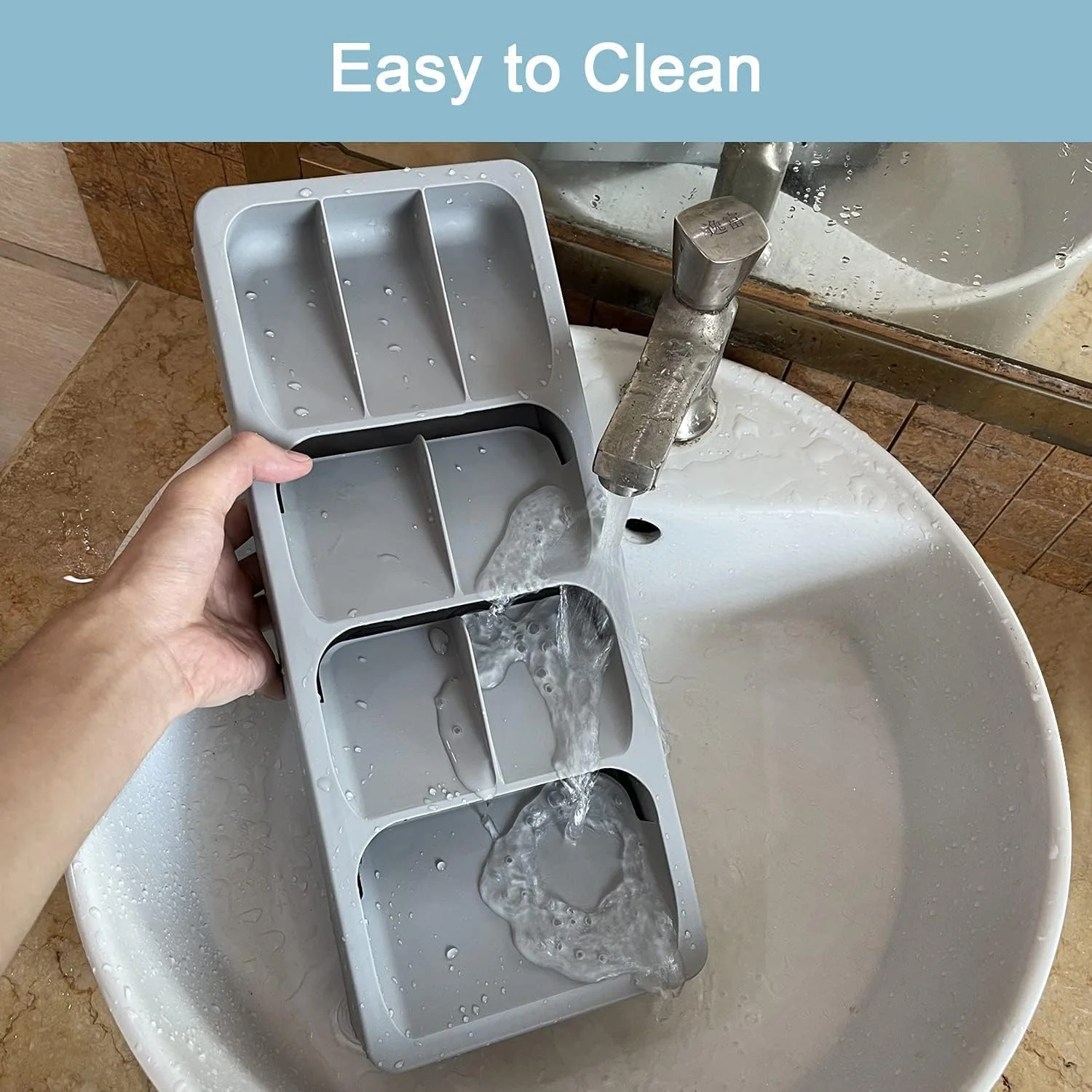 جداکننده کشو آشپزخانه Xspring، سینی ذخیره سازی قابل گسترش برای لوازم نقره ای، نگهدارنده کارد و چنگال کشو آشپزخانه، جداکننده لوازم آشپزخانه برای لوازم نقره ای، کارد و چنگال، چاقو، قاشق (خاکستری) جداکننده کشو آشپزخانه Xspring، سینی ذخیره سازی قابل گسترش برای لوازم نقره ای، نگهدارنده کارد و چنگال کشو آشپزخانه، جداکننده لوازم آشپزخانه برای لوازم نقره ای، کارد و چنگال، چاقو، قاشق (خاکستری)