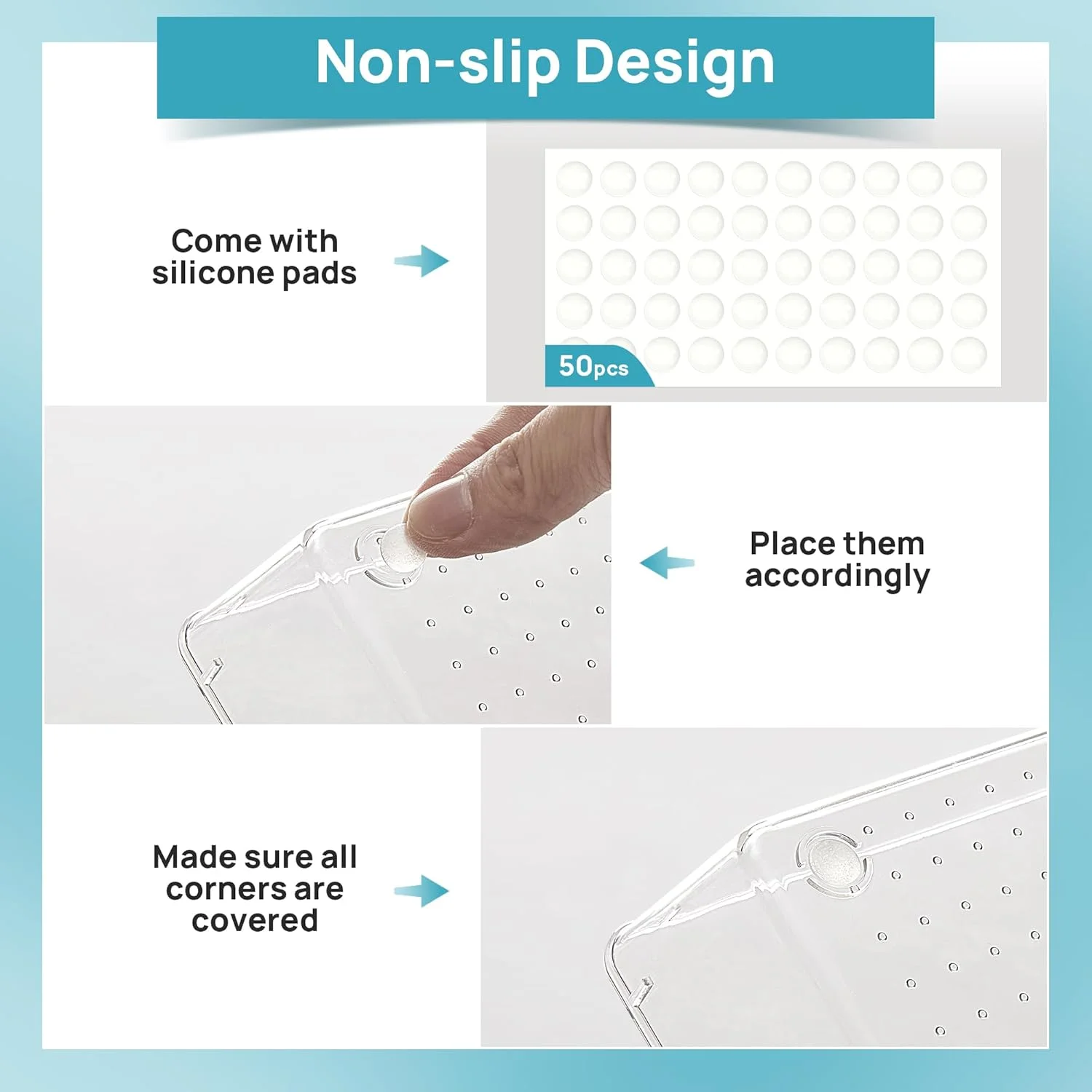 Vtopmart ست 7 عددی نظم دهنده کشو آشپزخانه، سینی نظم دهنده ظروف پلاستیکی شفاف در 4 سایز، نظم دهنده کارد و چنگال برای کشو، سطل های ذخیره سازی برای لوازم آرایش، حمام Vtopmart ست 7 عددی نظم دهنده کشو آشپزخانه، سینی نظم دهنده ظروف پلاستیکی شفاف در 4 سایز، نظم دهنده کارد و چنگال برای کشو، سطل های ذخیره سازی برای لوازم آرایش، حمام