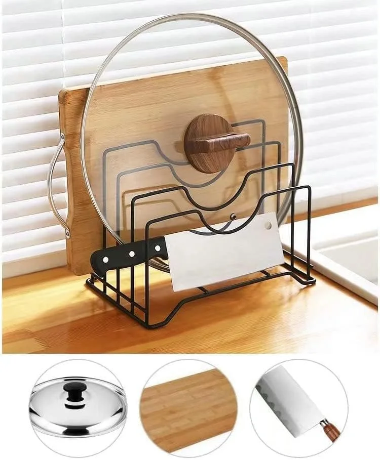 نگهدارنده تخته برش URbazaar، نگهدارنده درب قابلمه، استند سازمان دهنده تخته های خردکن، قفسه چند منظوره، قفسه ذخیره سازی آبچکان روی میز آشپزخانه برای نگهداری درب تابه، بشقاب و دیس نگهدارنده تخته برش URbazaar، نگهدارنده درب قابلمه، استند سازمان دهنده تخته های خردکن، قفسه چند منظوره، قفسه ذخیره سازی آبچکان روی میز آشپزخانه برای نگهداری درب تابه، بشقاب و دیس