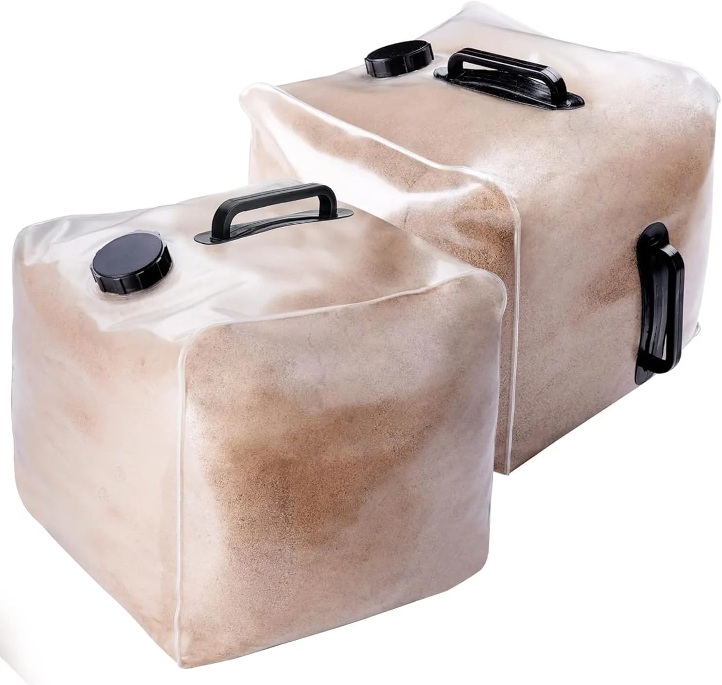 LFUTARI 2 عدد وزنه نردبان استخر، کیسه شن پلاستیکی جهانی برای پله استخر، کیسه لنگر قابل پر کردن برای سیستم ورودی استخر رو زمینی (شن شامل نمی شود) (شن شامل نمی شود)