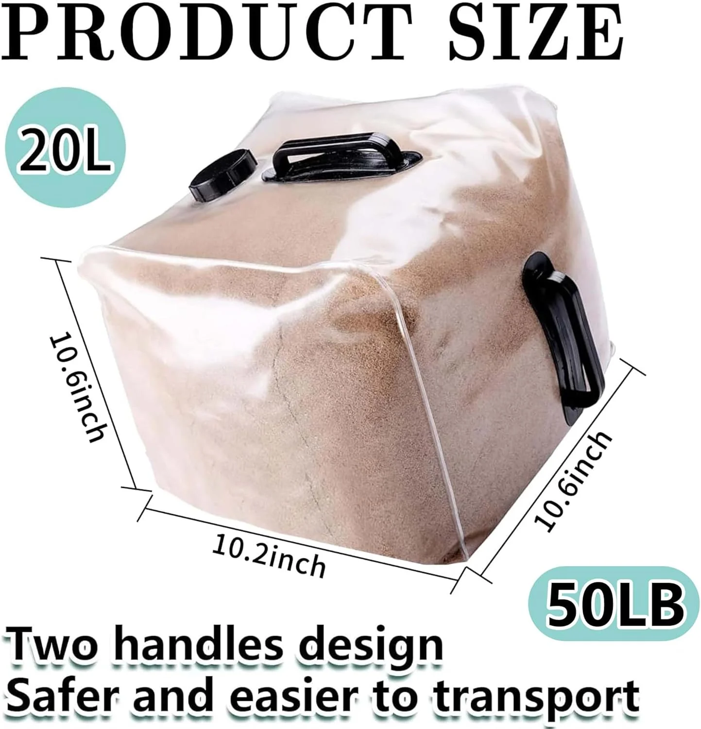 LFUTARI 2 عدد وزنه نردبان استخر، کیسه شن پلاستیکی جهانی برای پله استخر، کیسه لنگر قابل پر کردن برای سیستم ورودی استخر رو زمینی (شن شامل نمی شود) (شن شامل نمی شود) LFUTARI 2 عدد وزنه نردبان استخر، کیسه شن پلاستیکی جهانی برای پله استخر، کیسه لنگر قابل پر کردن برای سیستم ورودی استخر رو زمینی (شن شامل نمی شود) (شن شامل نمی شود)