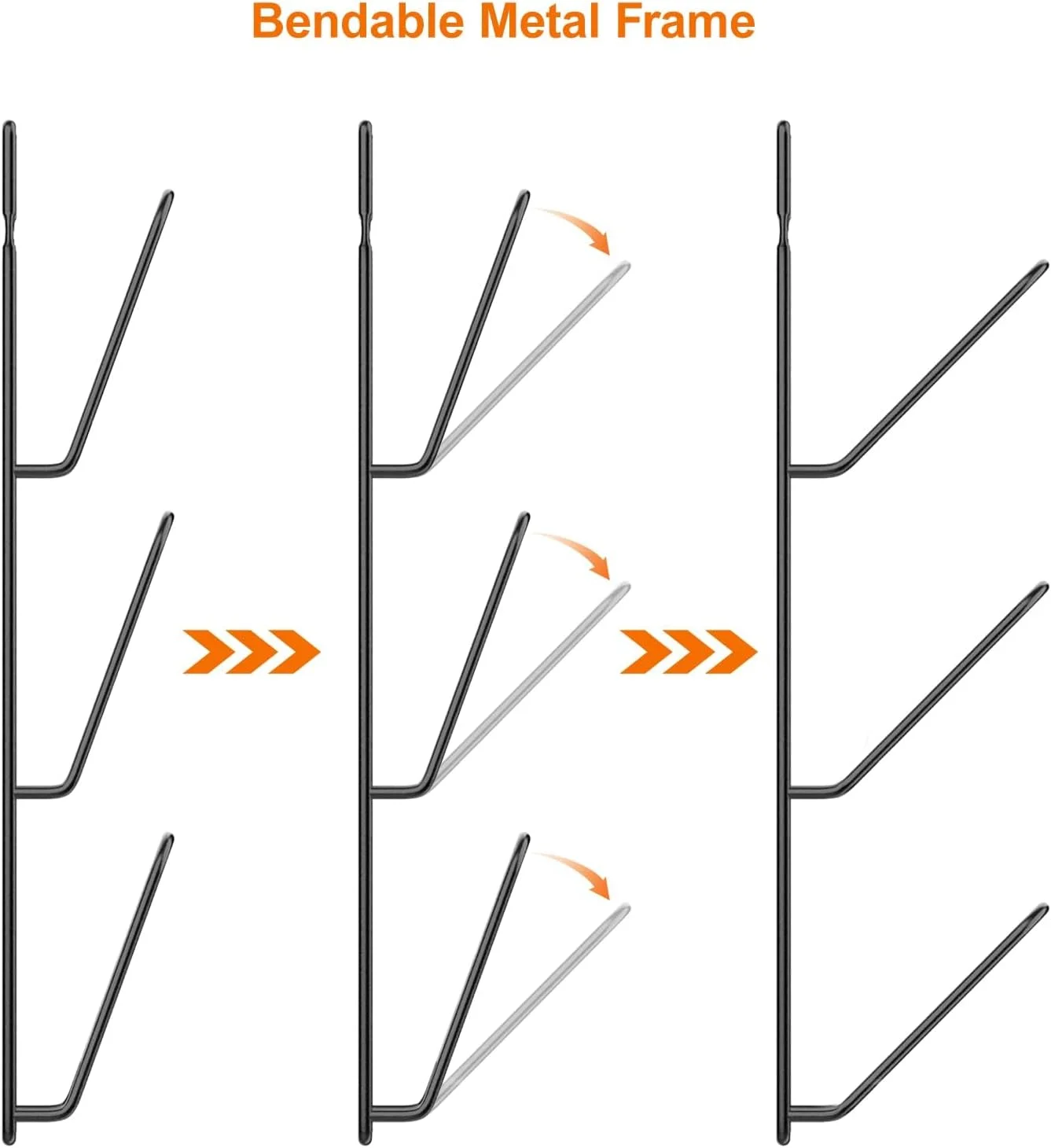 نگهدارنده درب قابلمه TERRIFI، بسته 2 عددی، قفسه 6 طبقه برای درب قابلمه، نصب آسان بدون نیاز به سوراخکاری، ضد زنگ، مناسب برای آشپزخانه، مشکی کلاسیک