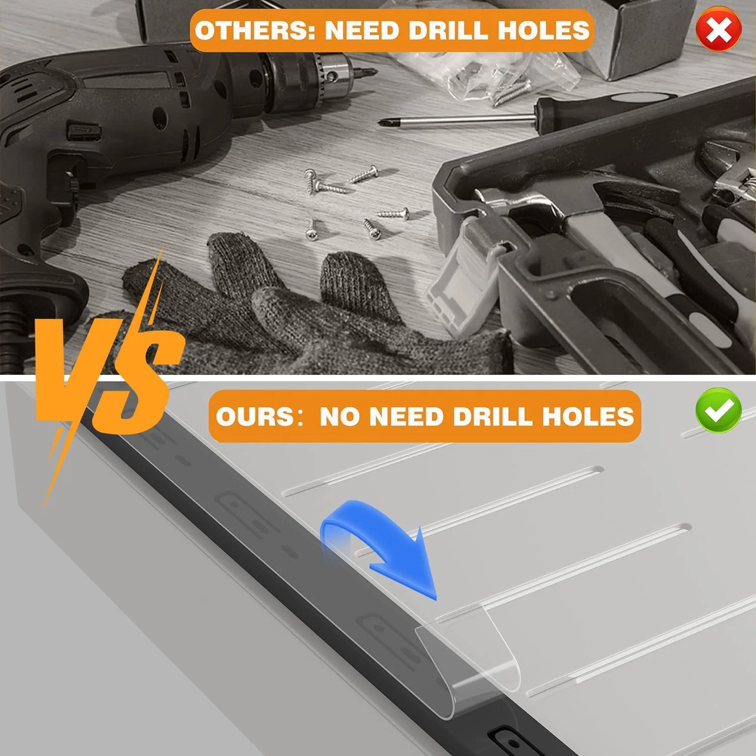 ارگانایزر کابینت کشویی SPNOR، کشوهای کشویی سنگین و قابل گسترش ثابت شده با نانو فیلم چسبی برای قابلمه ها، قفسه کشویی برای سازماندهی کابینت پایه آشپزخانه، حمام، 42 * 32 * 7 سانتی متر